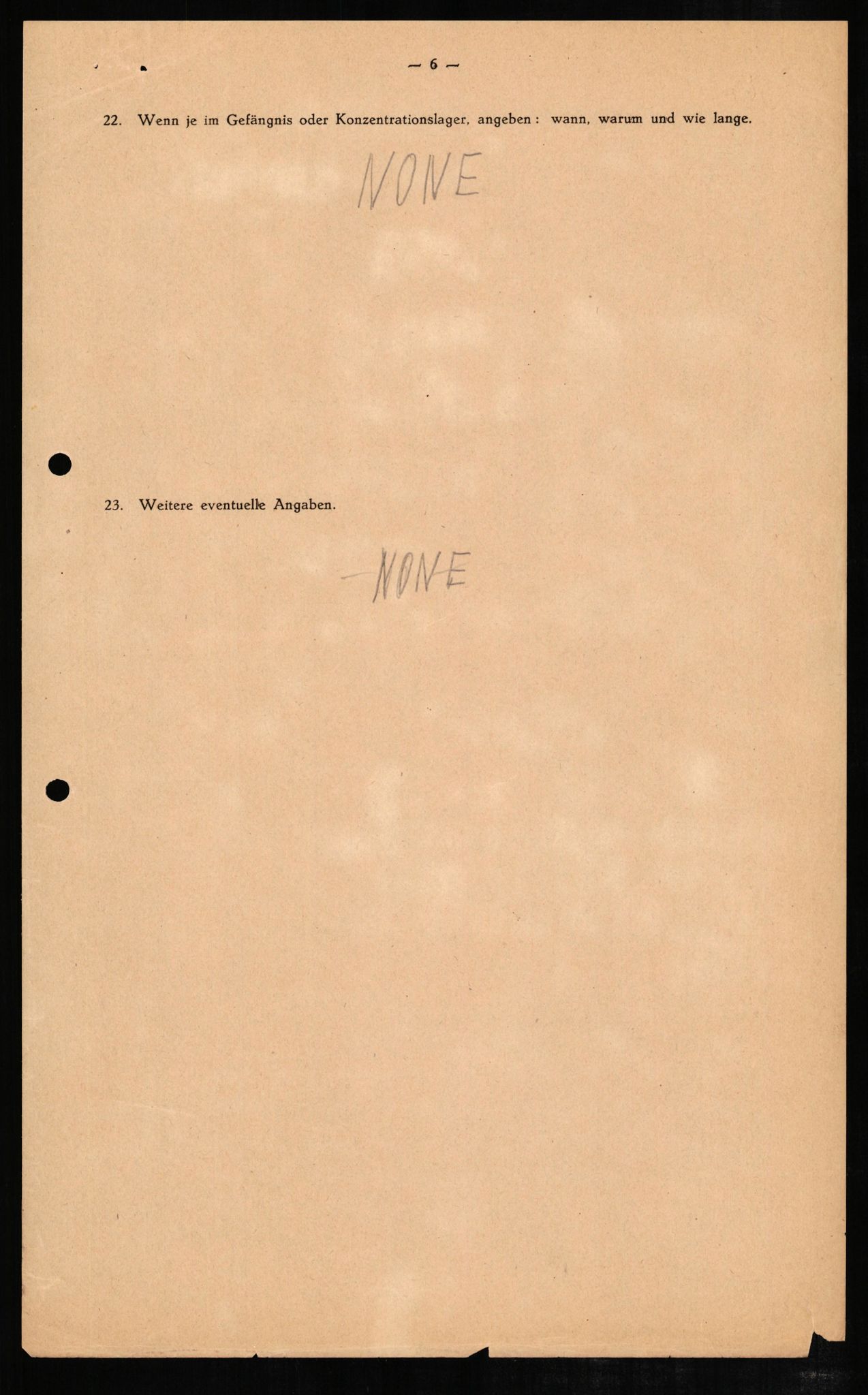 Forsvaret, Forsvarets overkommando II, AV/RA-RAFA-3915/D/Db/L0007: CI Questionaires. Tyske okkupasjonsstyrker i Norge. Tyskere., 1945-1946, p. 235