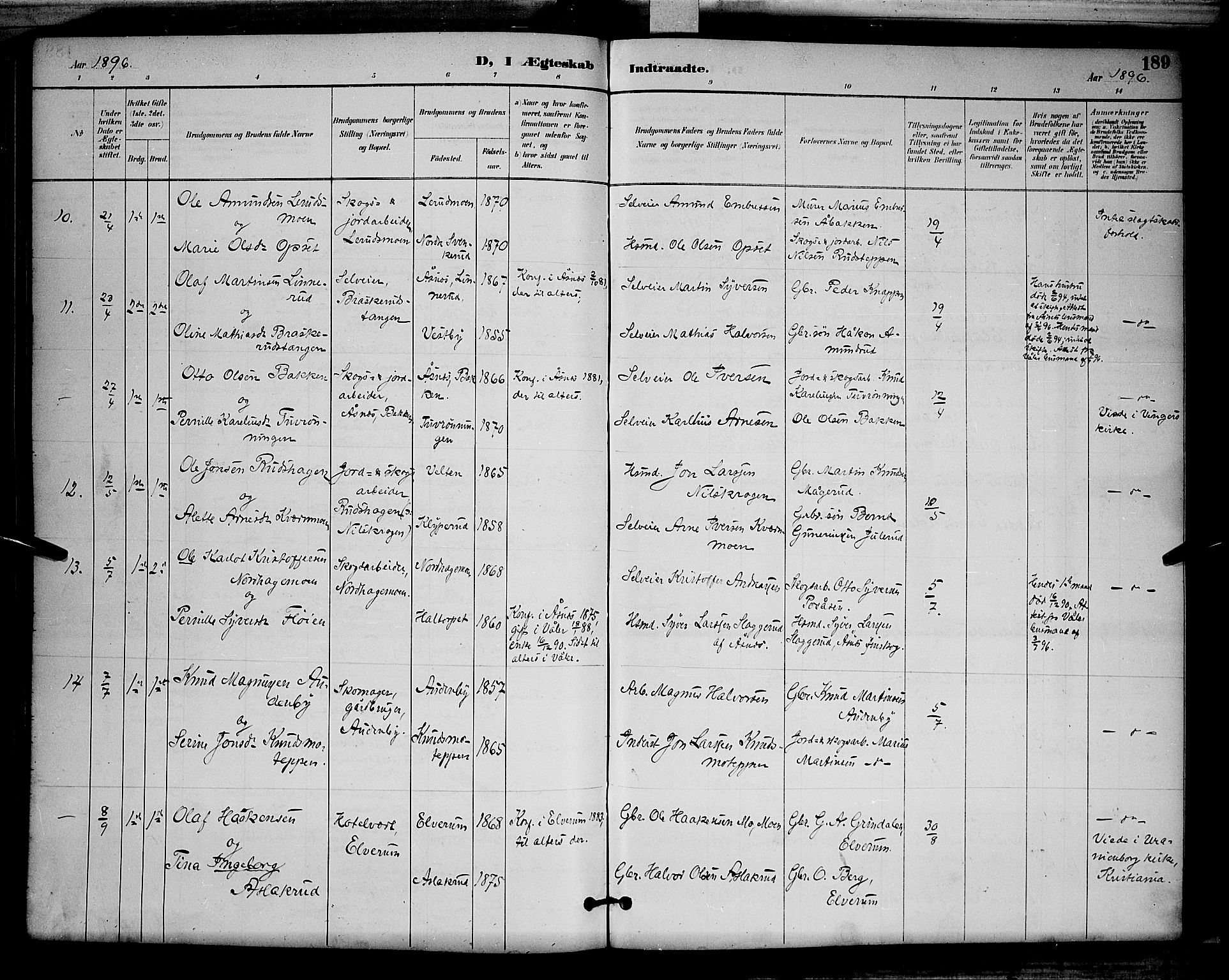 Våler prestekontor, Hedmark, AV/SAH-PREST-040/H/Ha/Hab/L0001: Parish register (copy) no. 1, 1894-1904, p. 189