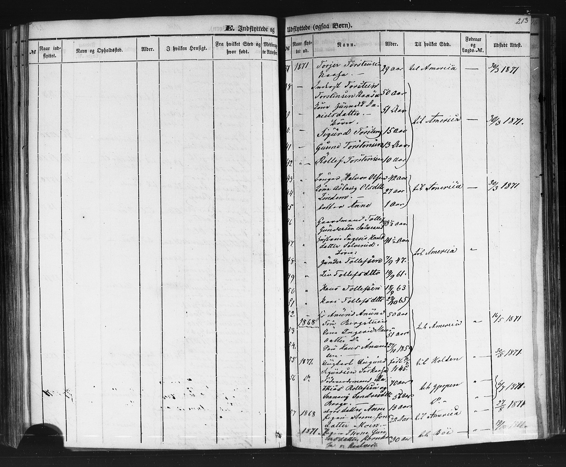 Sauherad kirkebøker, AV/SAKO-A-298/F/Fb/L0001: Parish register (official) no. II 1, 1851-1877, p. 213