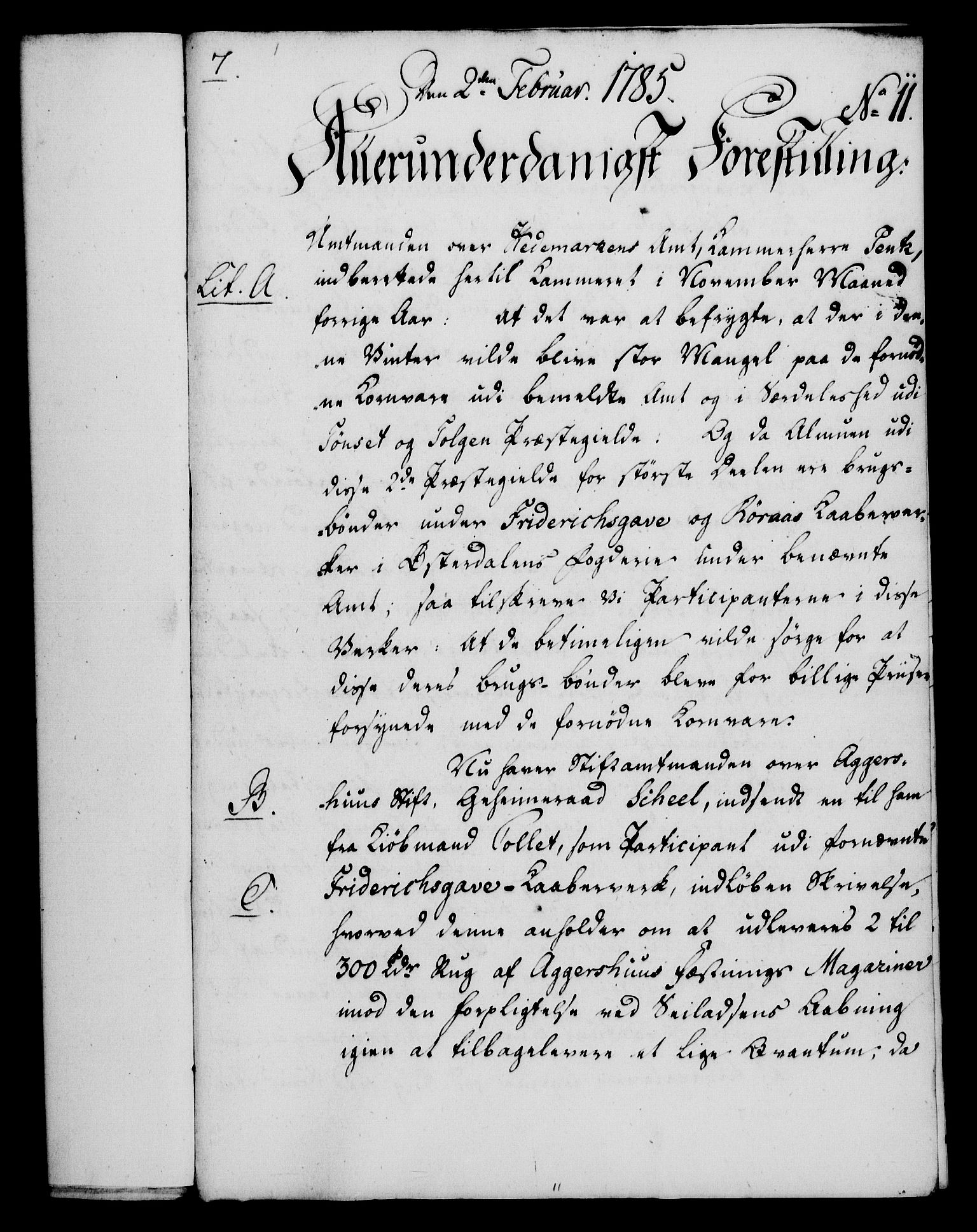 Rentekammeret, Kammerkanselliet, RA/EA-3111/G/Gf/Gfa/L0067: Norsk relasjons- og resolusjonsprotokoll (merket RK 52.67), 1785, p. 126
