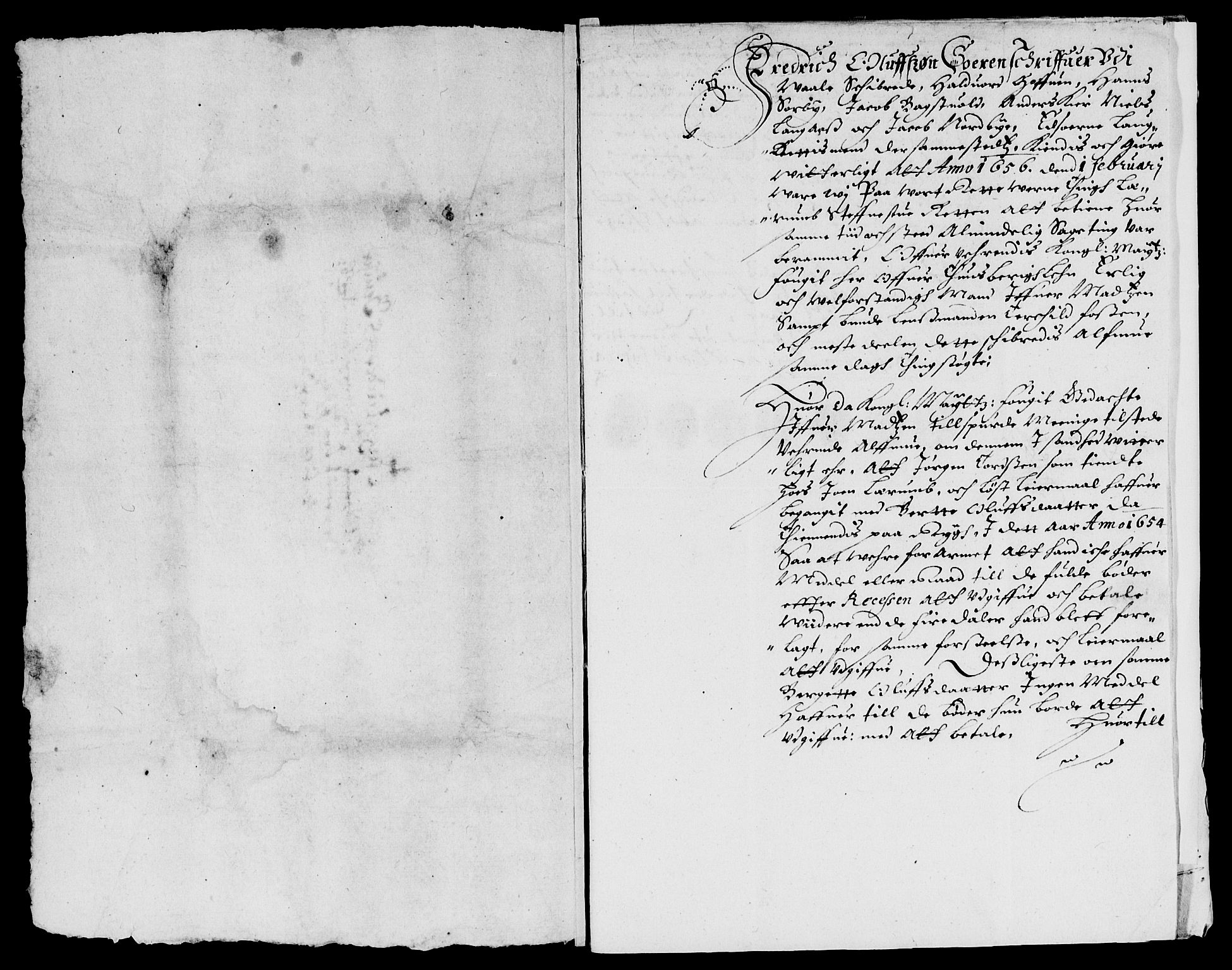 Rentekammeret inntil 1814, Reviderte regnskaper, Lensregnskaper, RA/EA-5023/R/Rb/Rbo/L0032: Tønsberg len, 1653-1656