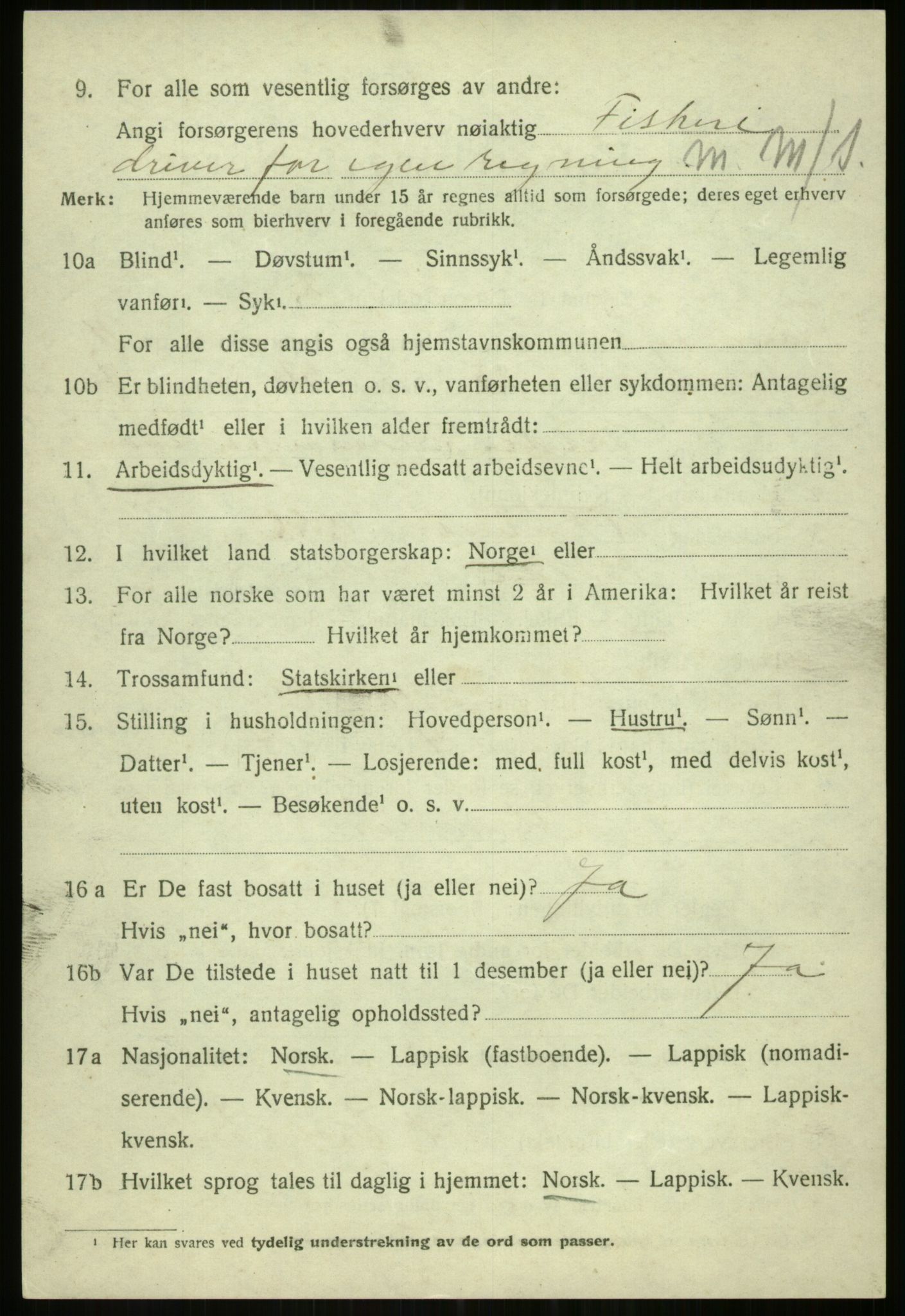 SATØ, 1920 census for Tromsøysund, 1920, p. 7483