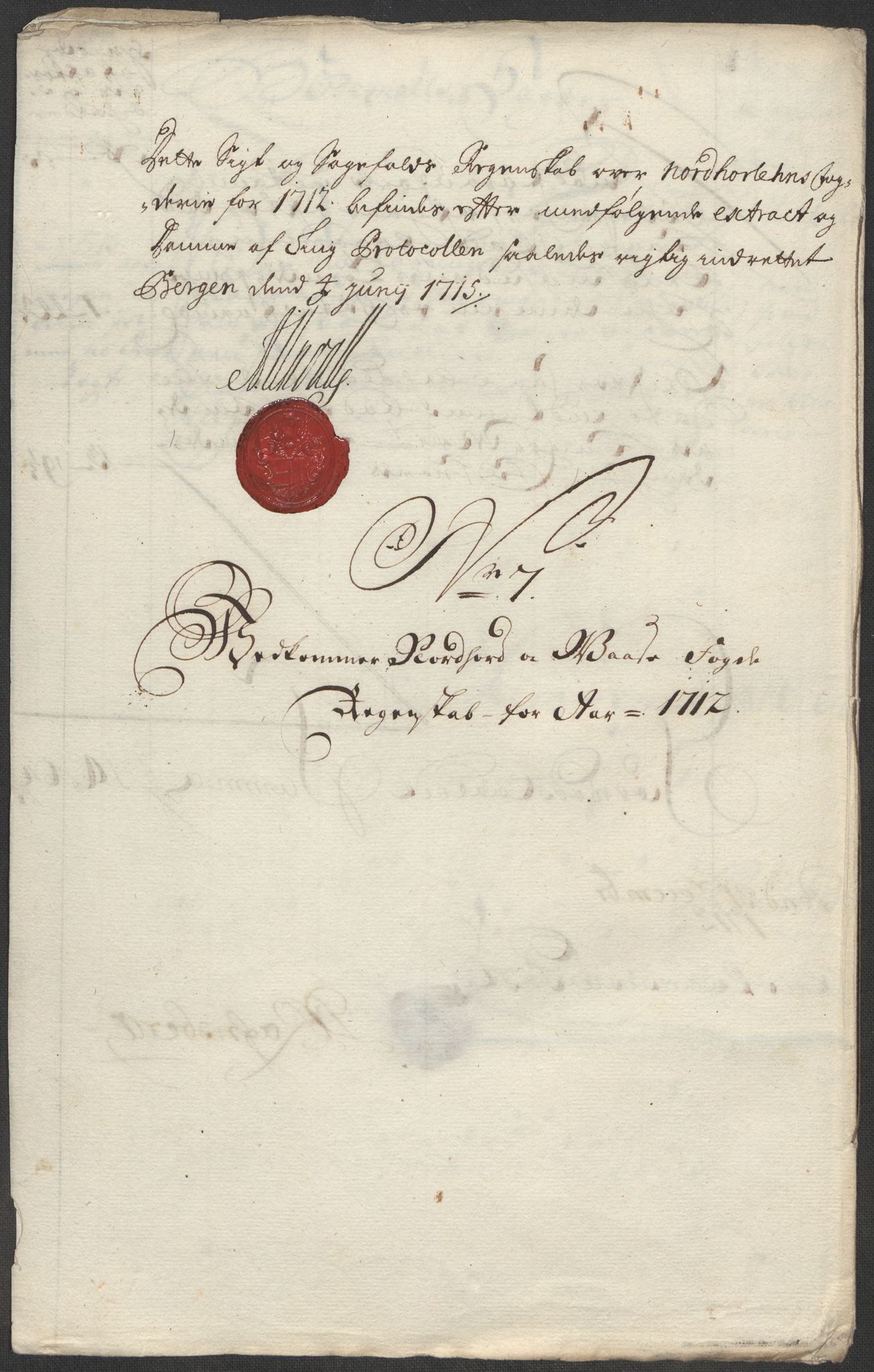 Rentekammeret inntil 1814, Reviderte regnskaper, Fogderegnskap, AV/RA-EA-4092/R51/L3194: Fogderegnskap Nordhordland og Voss, 1712, p. 147