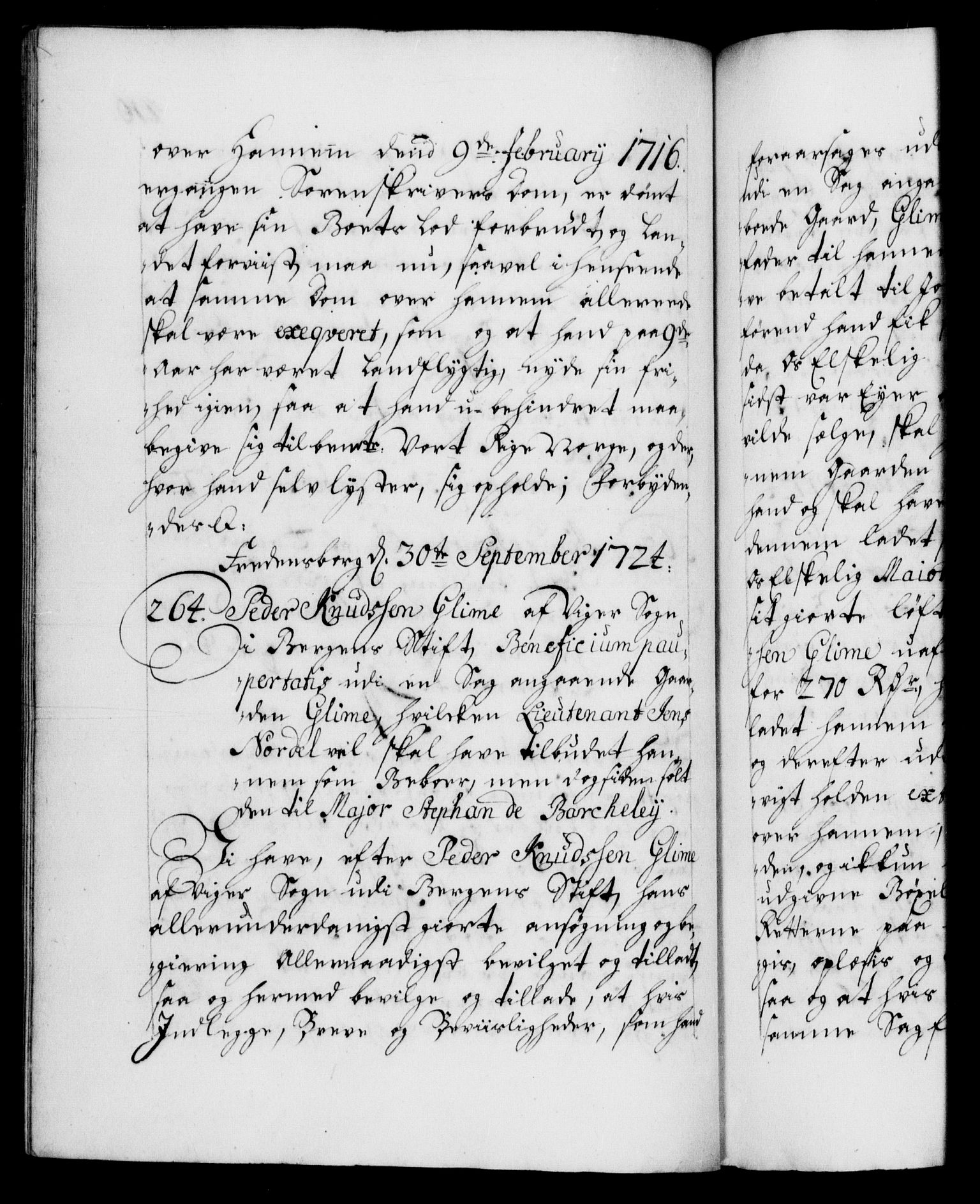 Danske Kanselli 1572-1799, AV/RA-EA-3023/F/Fc/Fca/Fcaa/L0024: Norske registre, 1723-1725, p. 410b