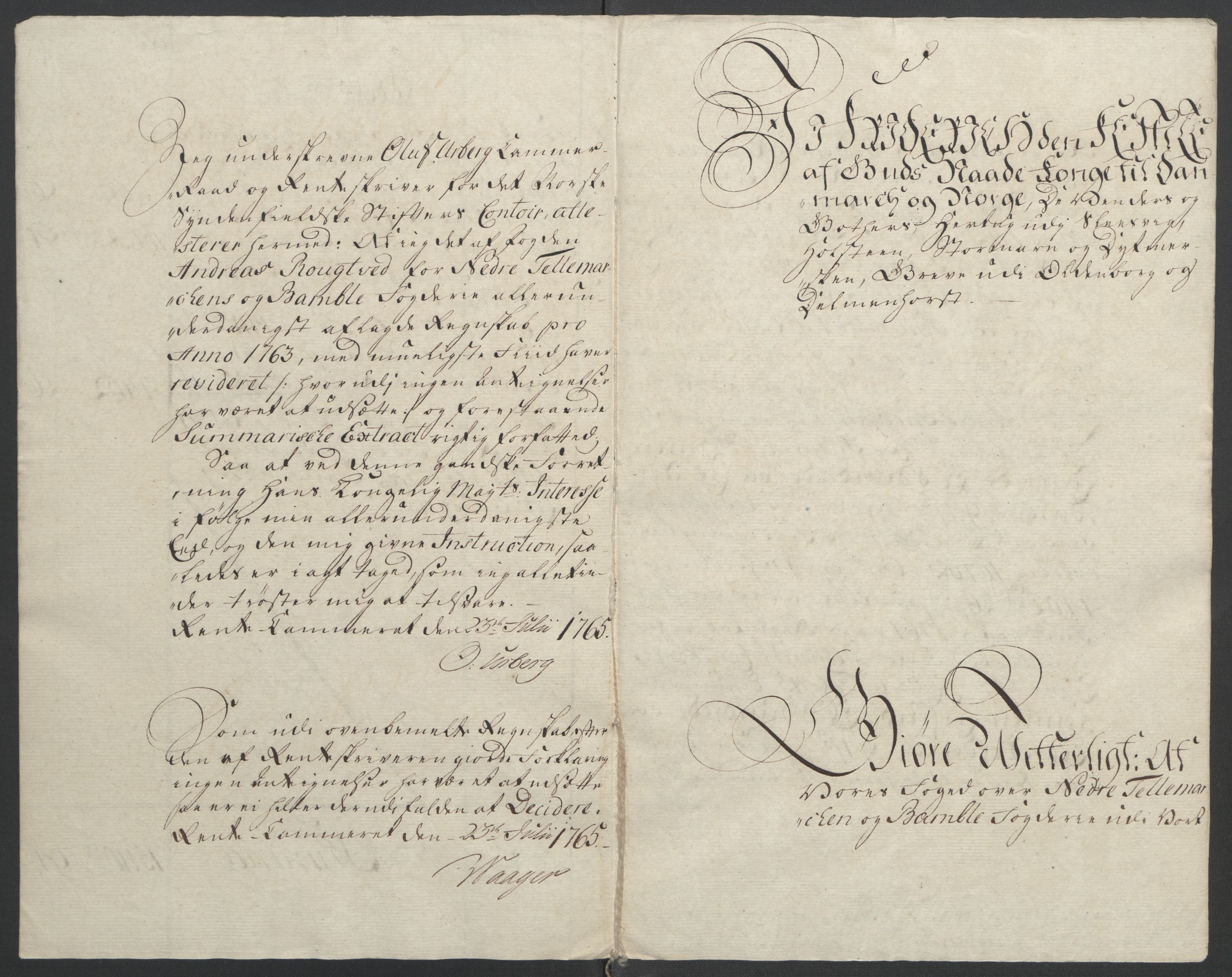 Rentekammeret inntil 1814, Reviderte regnskaper, Fogderegnskap, AV/RA-EA-4092/R37/L2239: Ekstraskatten Nedre Telemark og Bamble, 1762-1763, p. 370