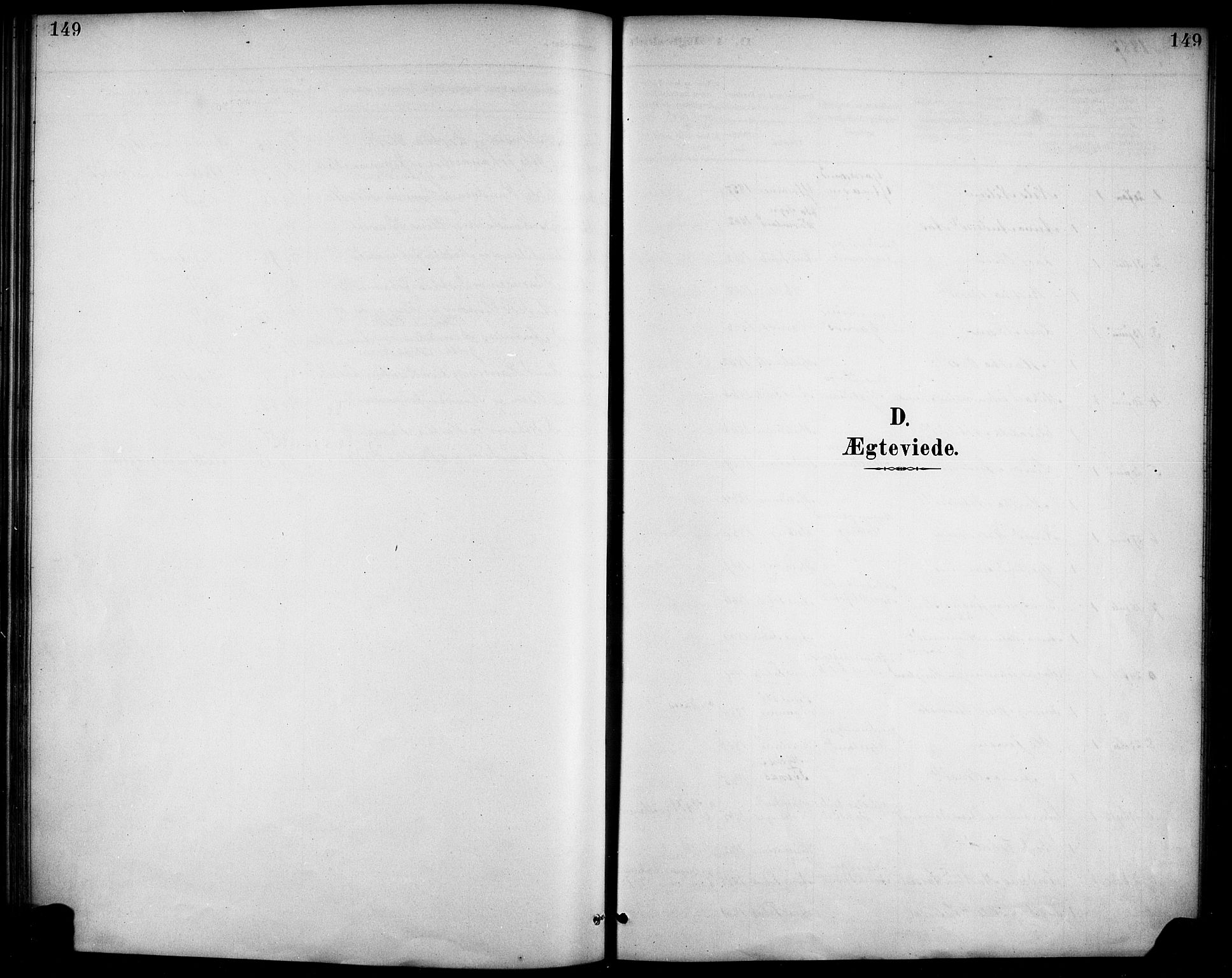 Haus sokneprestembete, SAB/A-75601/H/Haa/Haad/L0001: Parish register (official) no. D 1, 1887-1898, p. 149