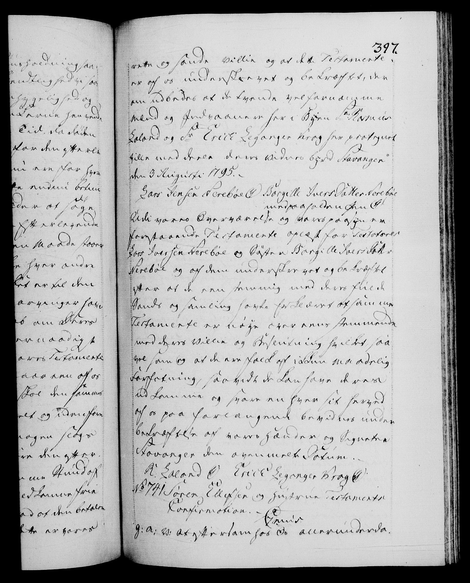 Danske Kanselli 1572-1799, RA/EA-3023/F/Fc/Fca/Fcaa/L0056: Norske registre, 1795-1796, p. 397a