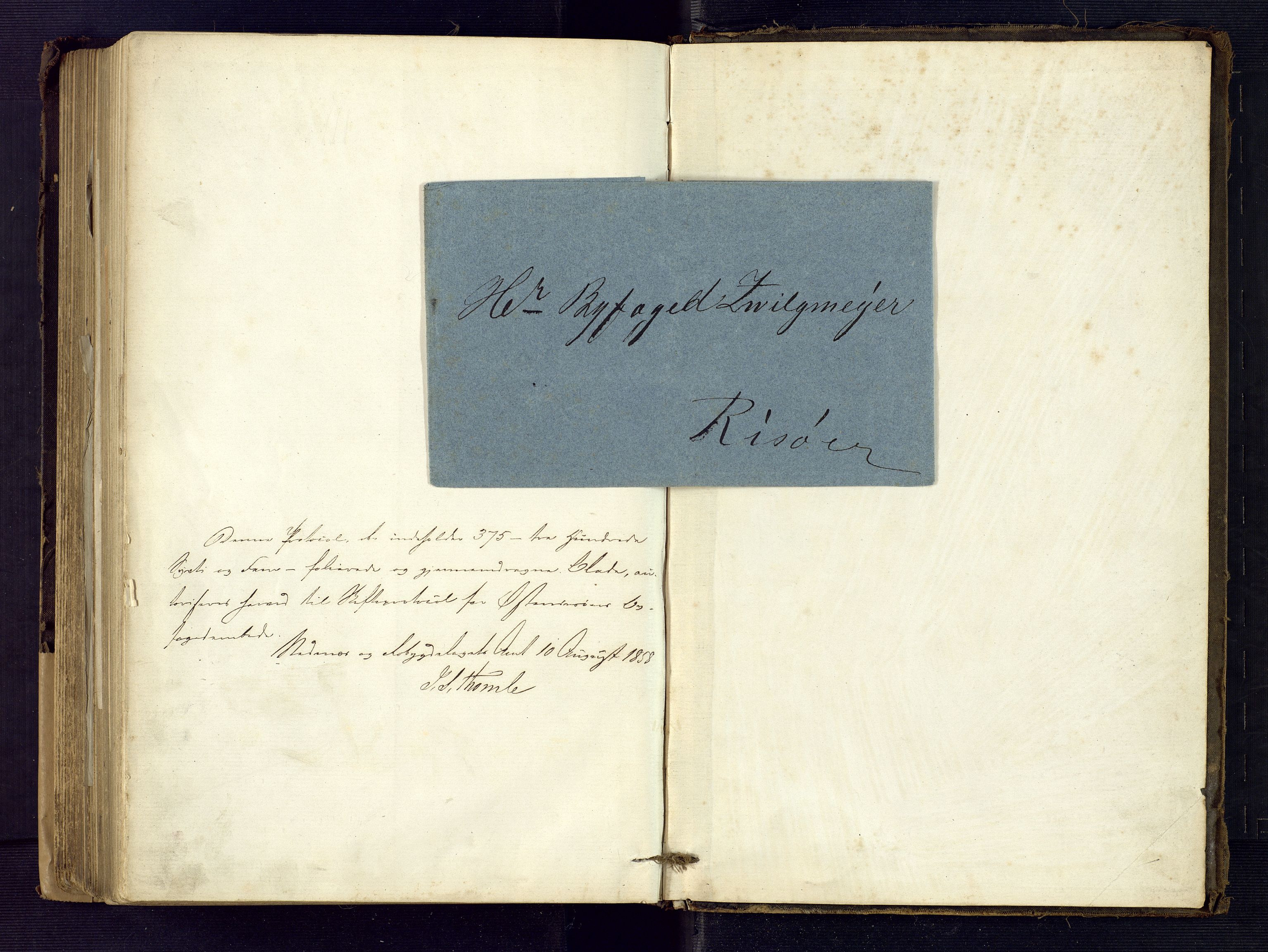 Risør byfogd, AV/SAK-1222-0005/H/Hc/L0002: Skifteprotokoll nr. 2, 1858-1871
