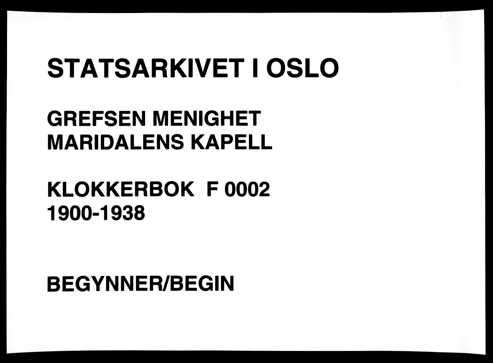 Vestre Aker prestekontor Kirkebøker, SAO/A-10025/G/Gd/L0001: Parish register (copy) no. IV 1, 1900-1938