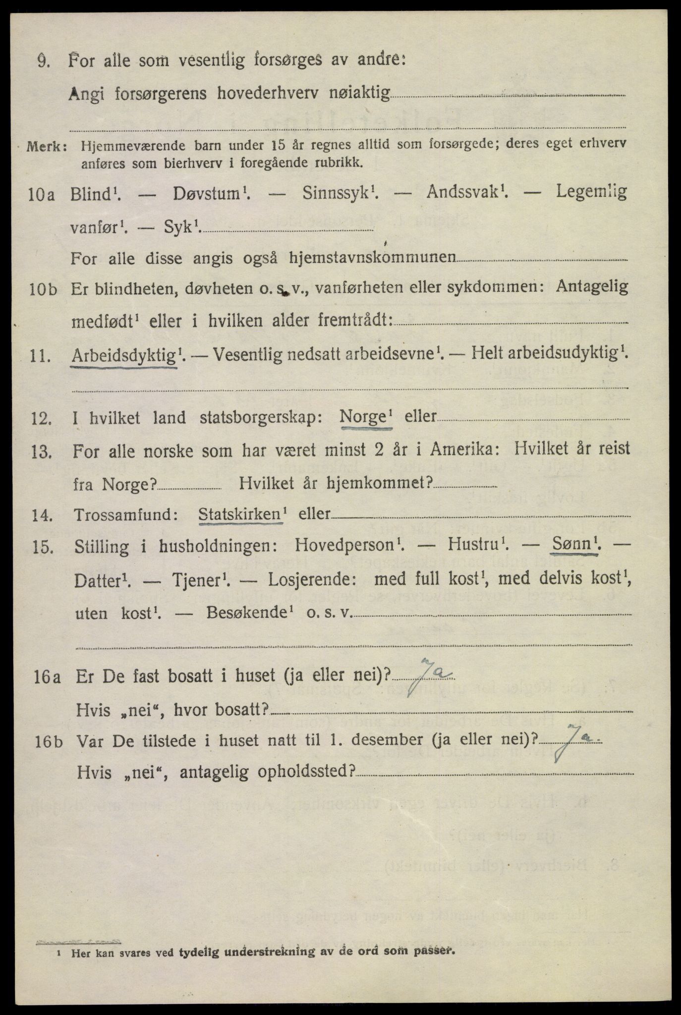 SAKO, 1920 census for Bø (Telemark), 1920, p. 4925