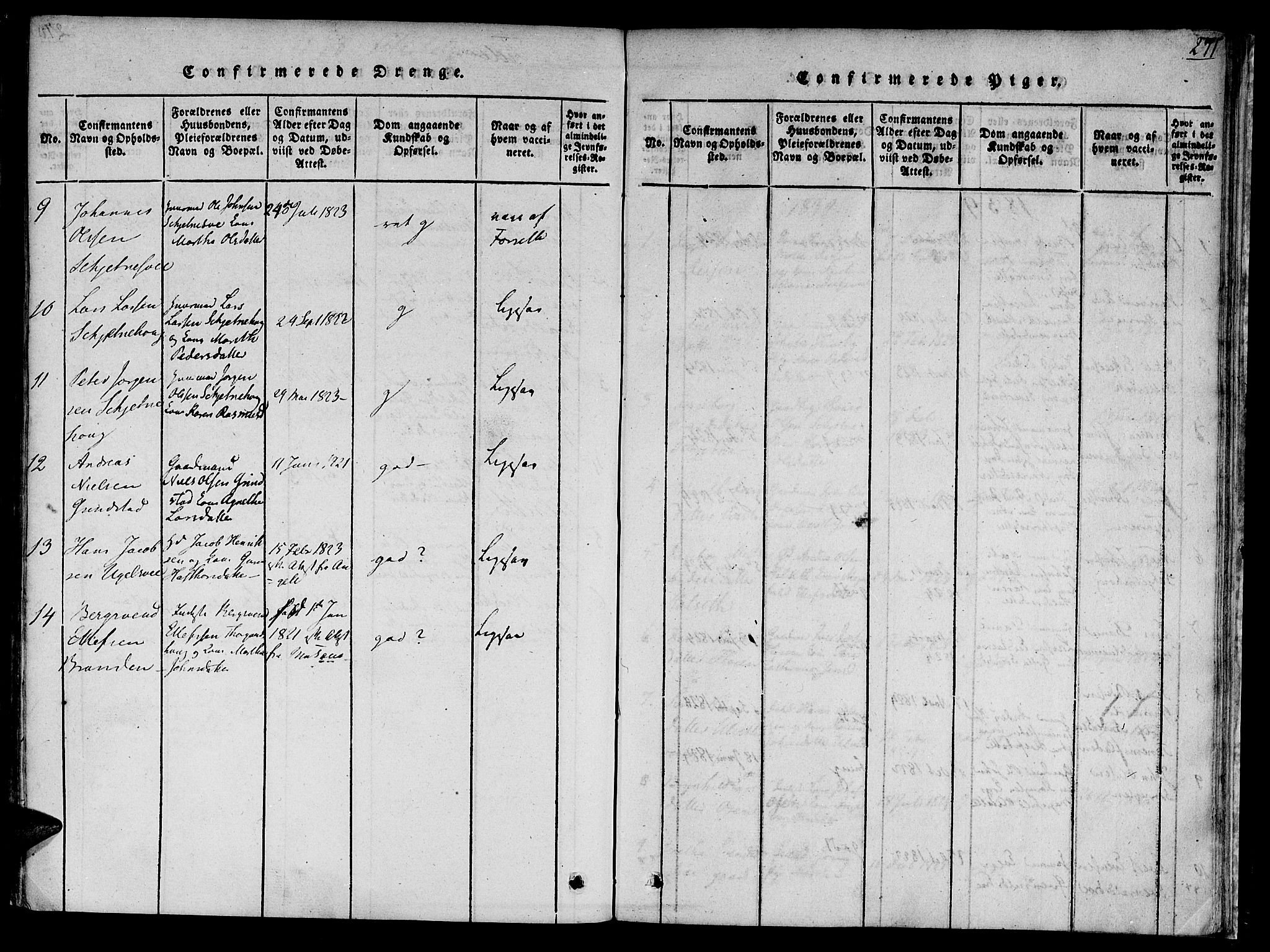 Ministerialprotokoller, klokkerbøker og fødselsregistre - Sør-Trøndelag, SAT/A-1456/618/L0439: Parish register (official) no. 618A04 /1, 1816-1843, p. 271