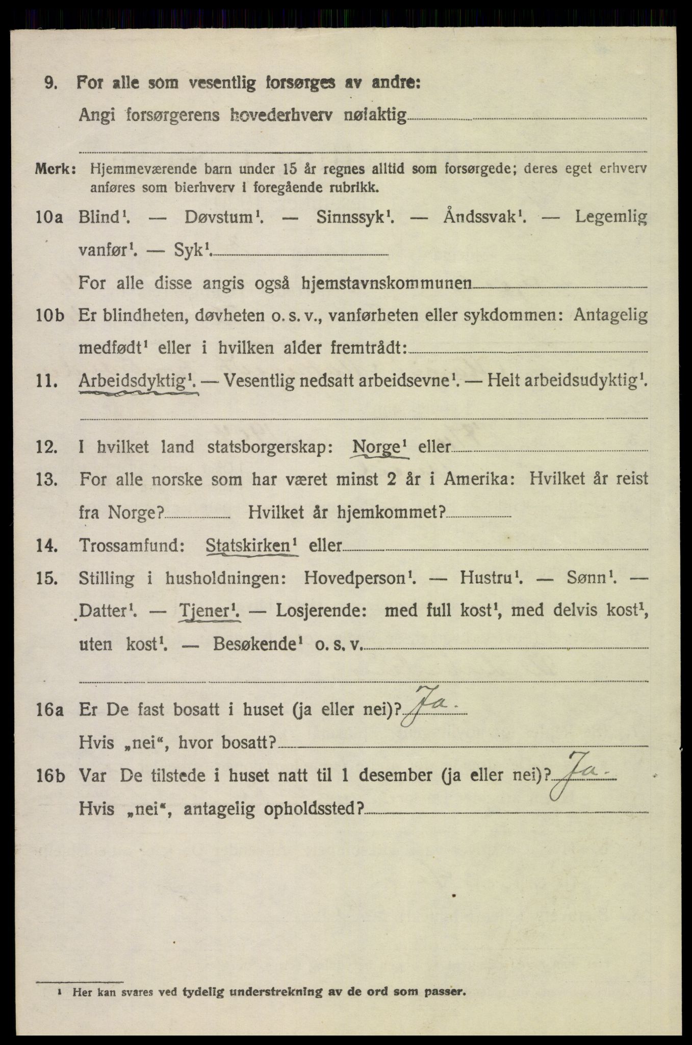 SAH, 1920 census for Trysil, 1920, p. 7888