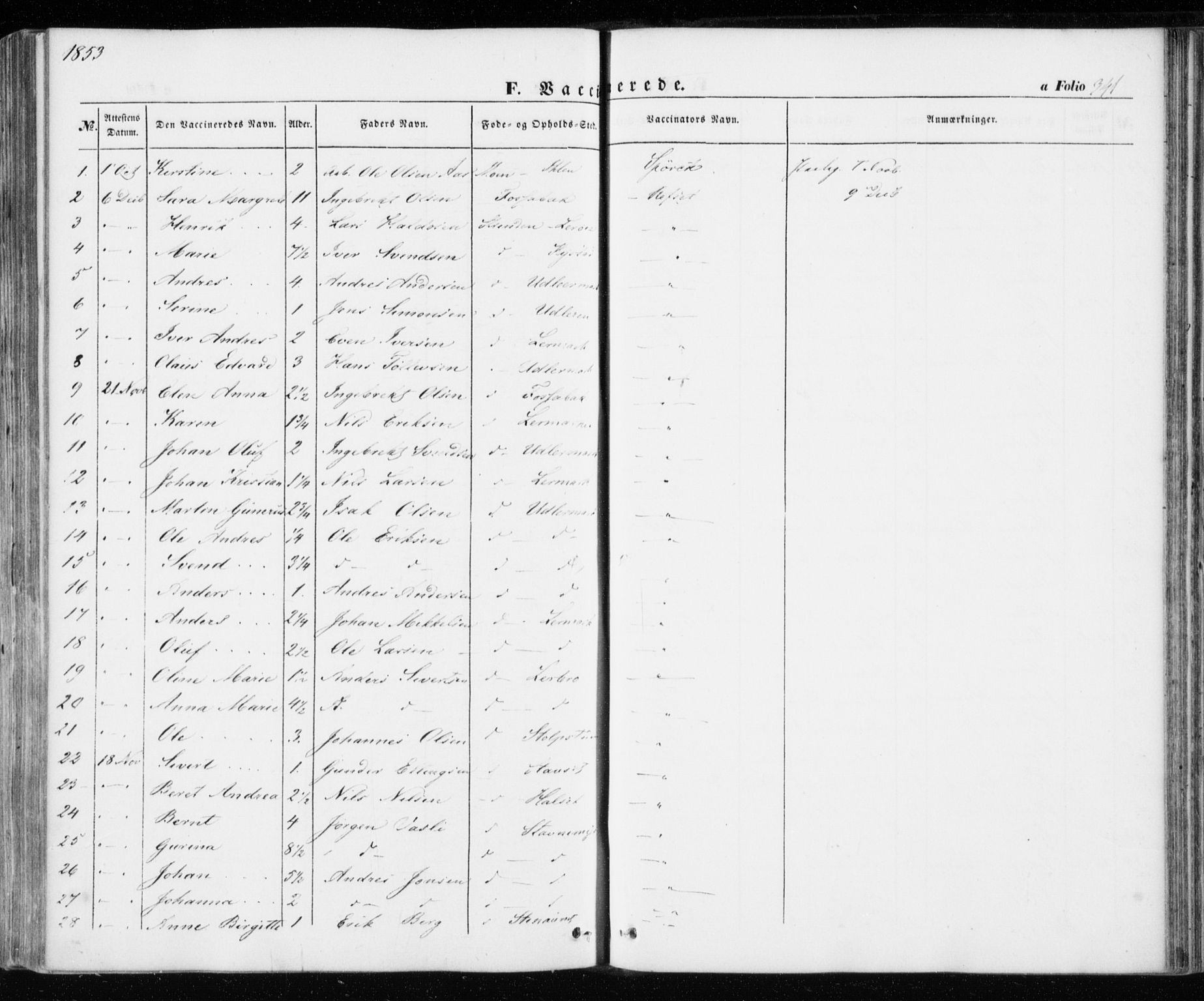 Ministerialprotokoller, klokkerbøker og fødselsregistre - Sør-Trøndelag, SAT/A-1456/606/L0291: Parish register (official) no. 606A06, 1848-1856, p. 341