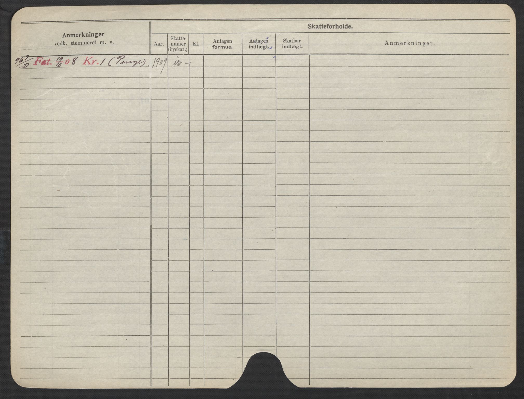 Oslo folkeregister, Registerkort, SAO/A-11715/F/Fa/Fac/L0018: Kvinner, 1906-1914, p. 125b