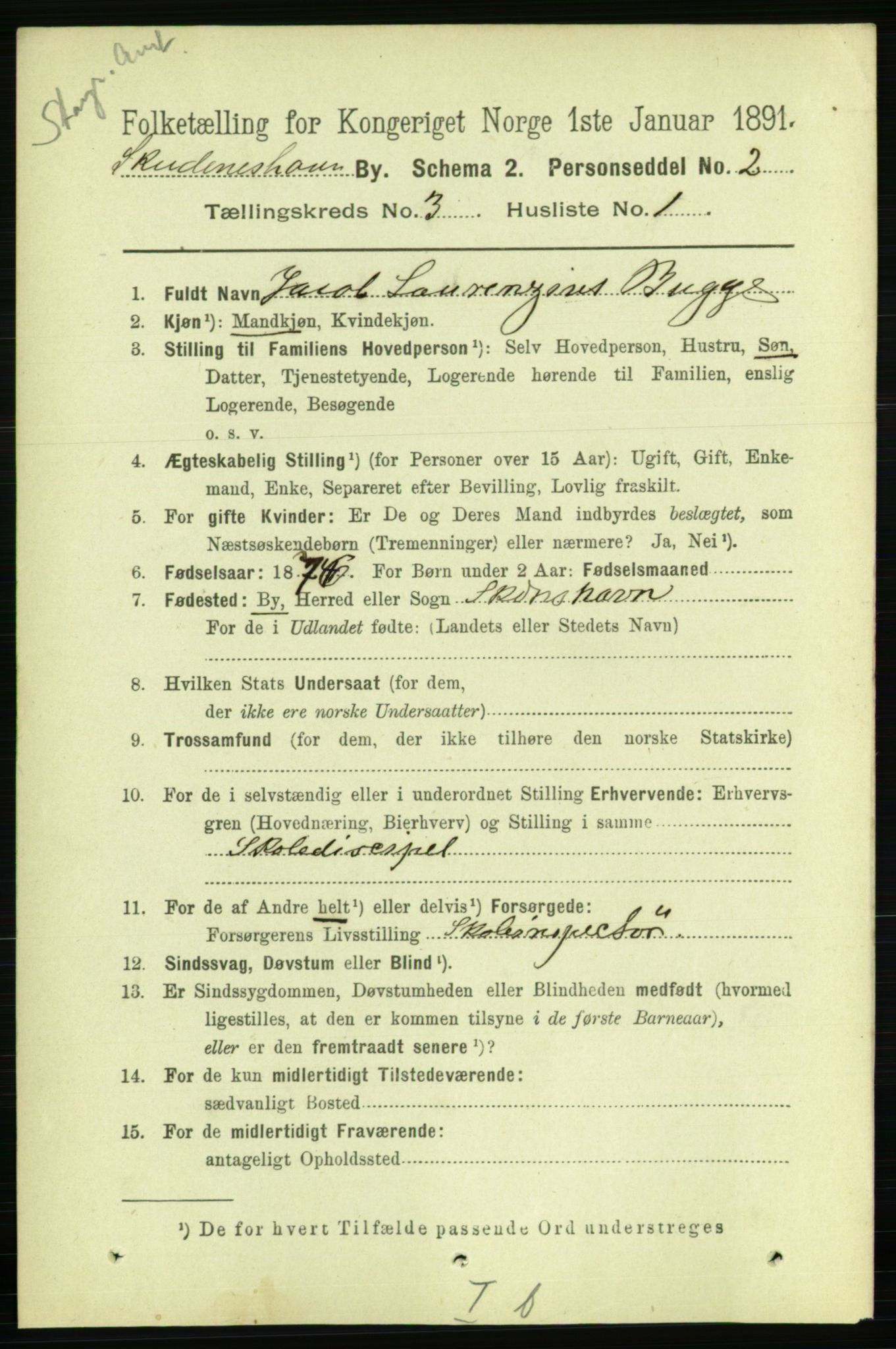 RA, 1891 census for 1104 Skudeneshavn, 1891, p. 966