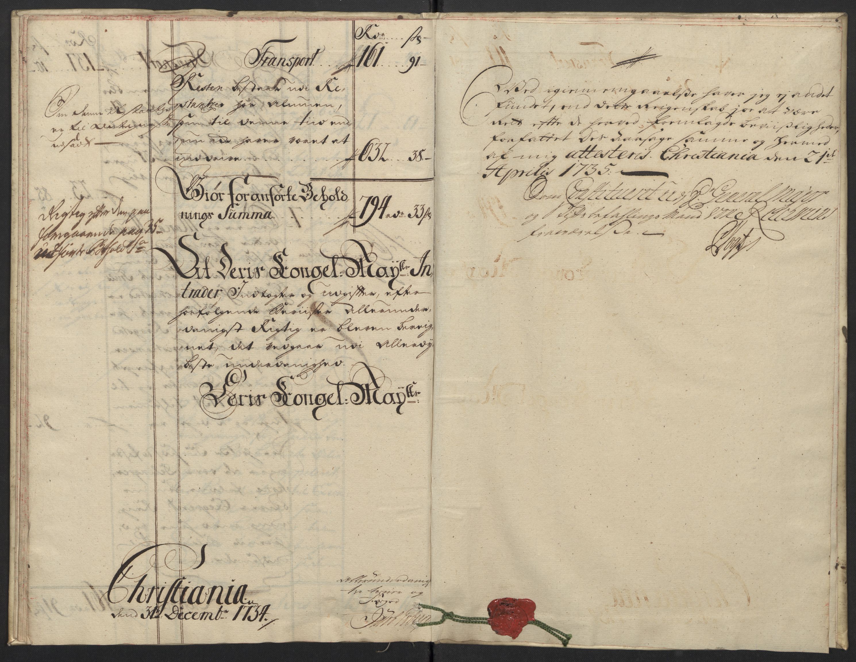 Rentekammeret inntil 1814, Reviderte regnskaper, Fogderegnskap, AV/RA-EA-4092/R10/L0473: Fogderegnskap Aker og Follo, 1734, p. 29