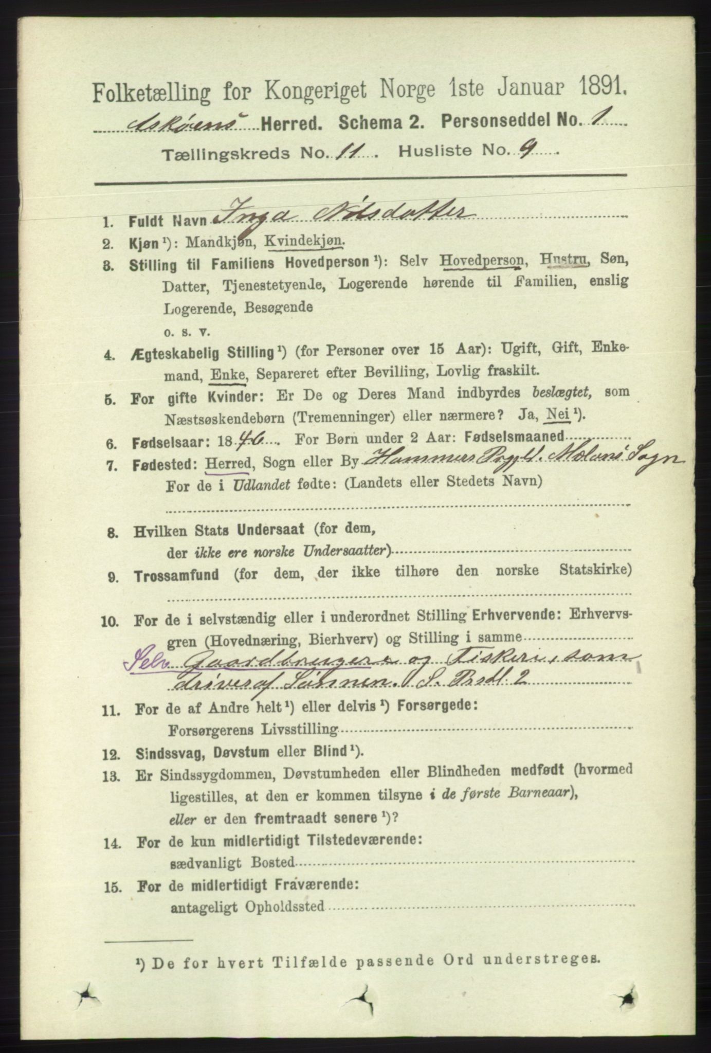 RA, 1891 census for 1247 Askøy, 1891, p. 7314