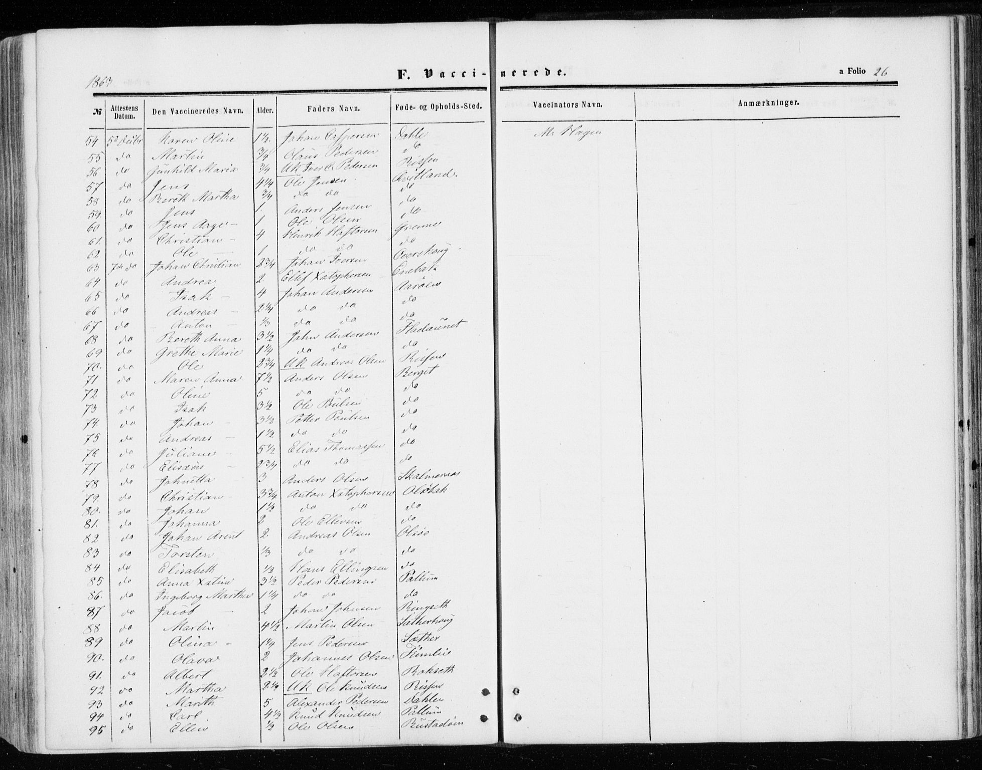 Ministerialprotokoller, klokkerbøker og fødselsregistre - Sør-Trøndelag, AV/SAT-A-1456/646/L0612: Parish register (official) no. 646A10, 1858-1869, p. 26