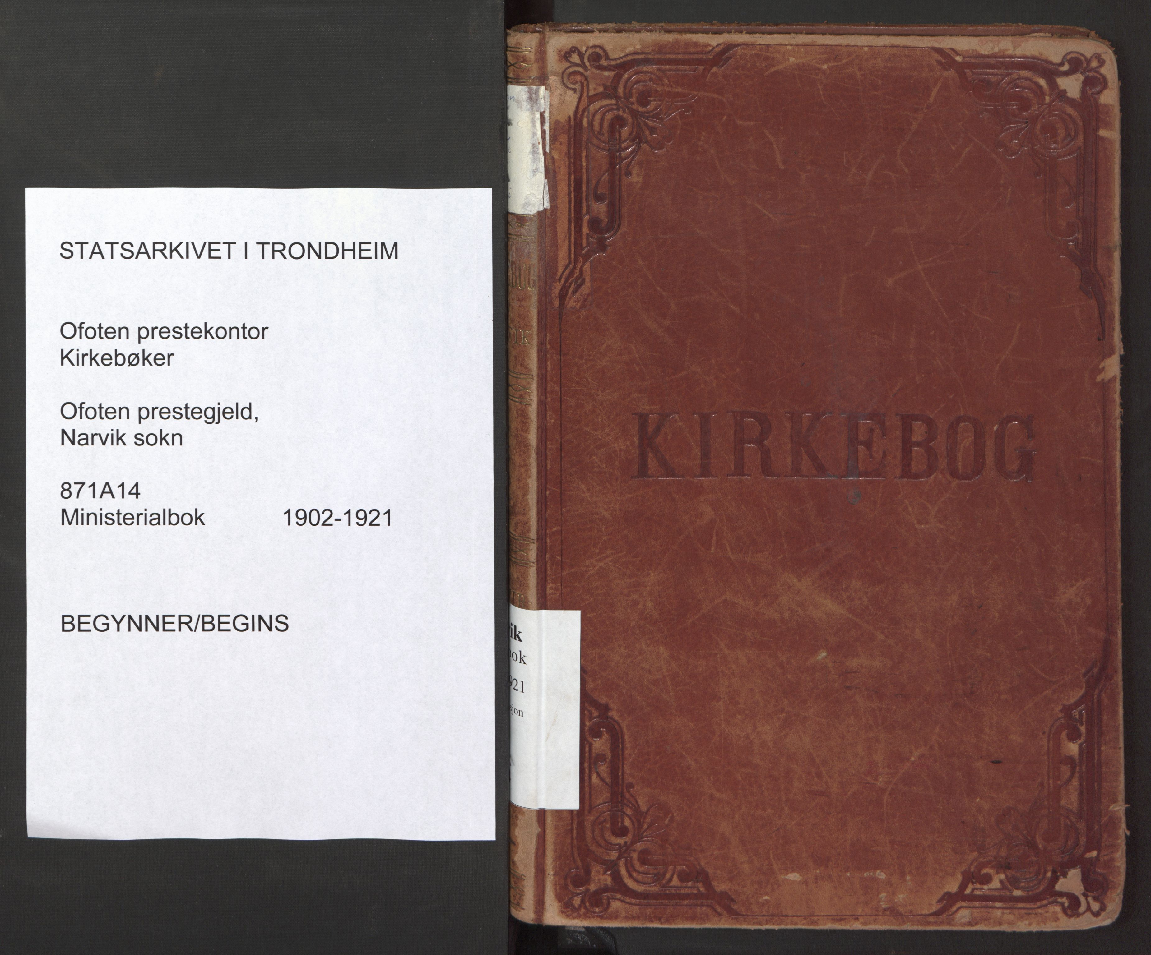 Ministerialprotokoller, klokkerbøker og fødselsregistre - Nordland, SAT/A-1459/871/L0998: Parish register (official) no. 871A14, 1902-1921