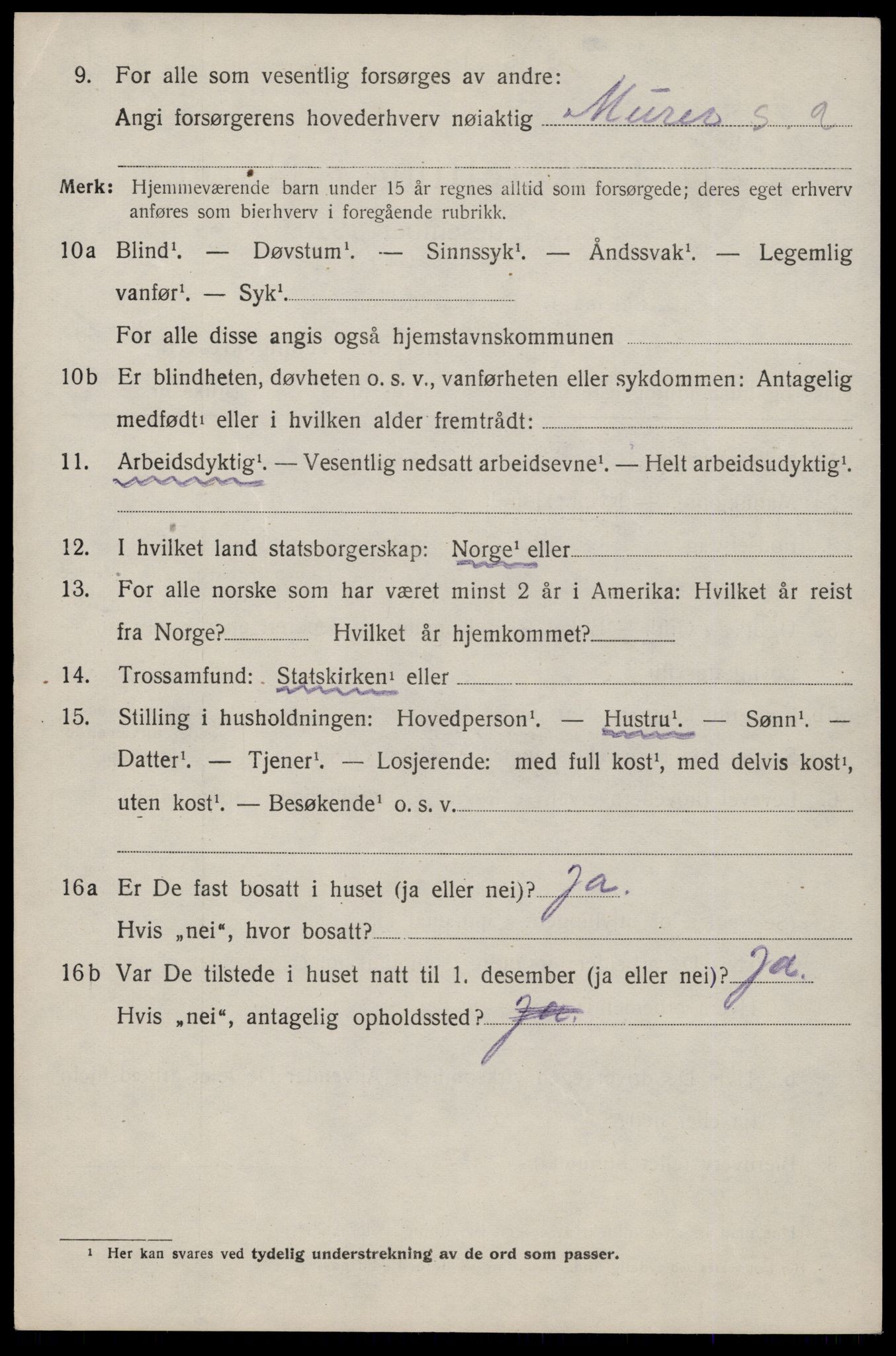 SAST, 1920 census for Sand, 1920, p. 2114