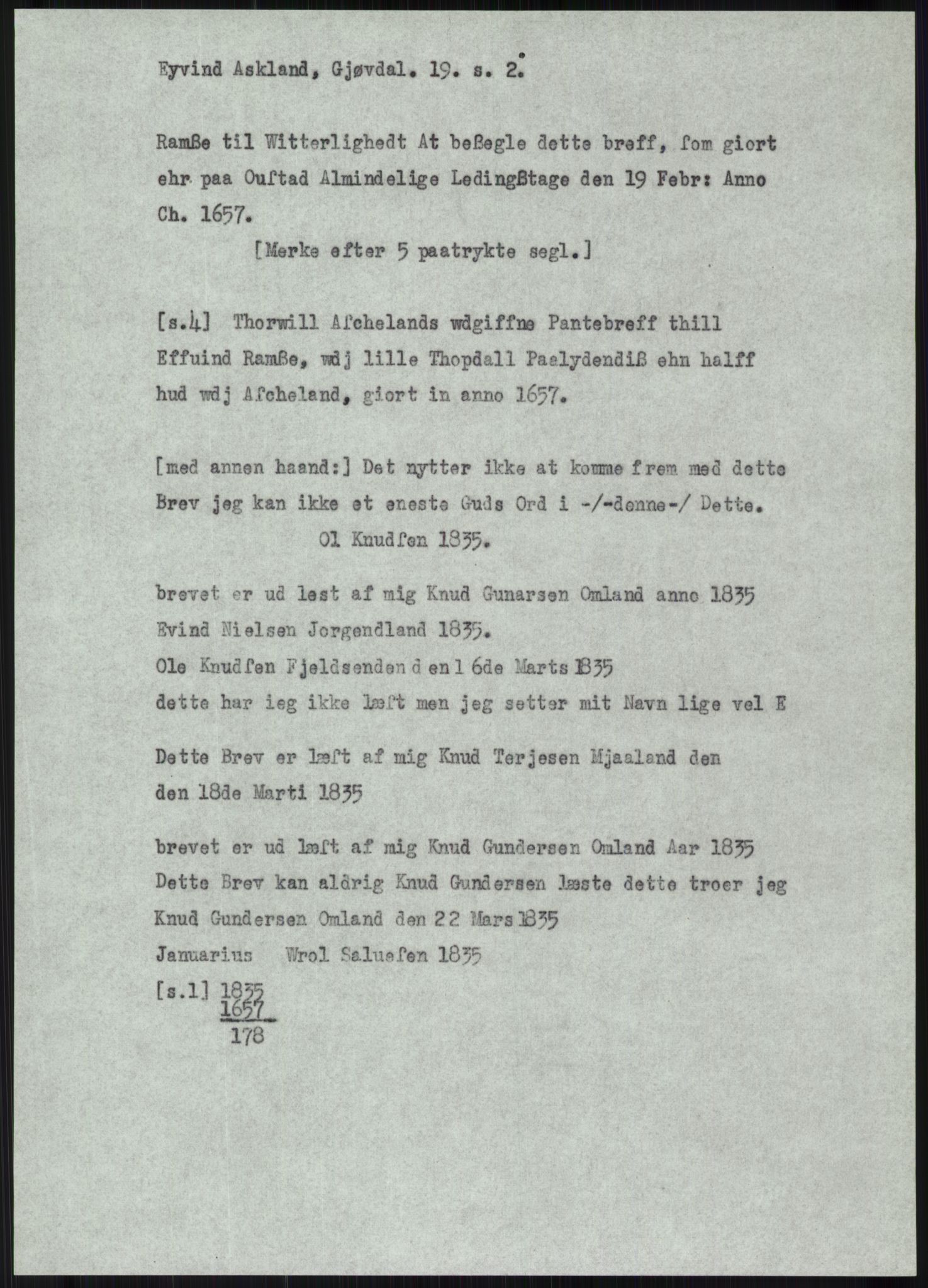 Samlinger til kildeutgivelse, Diplomavskriftsamlingen, AV/RA-EA-4053/H/Ha, p. 271