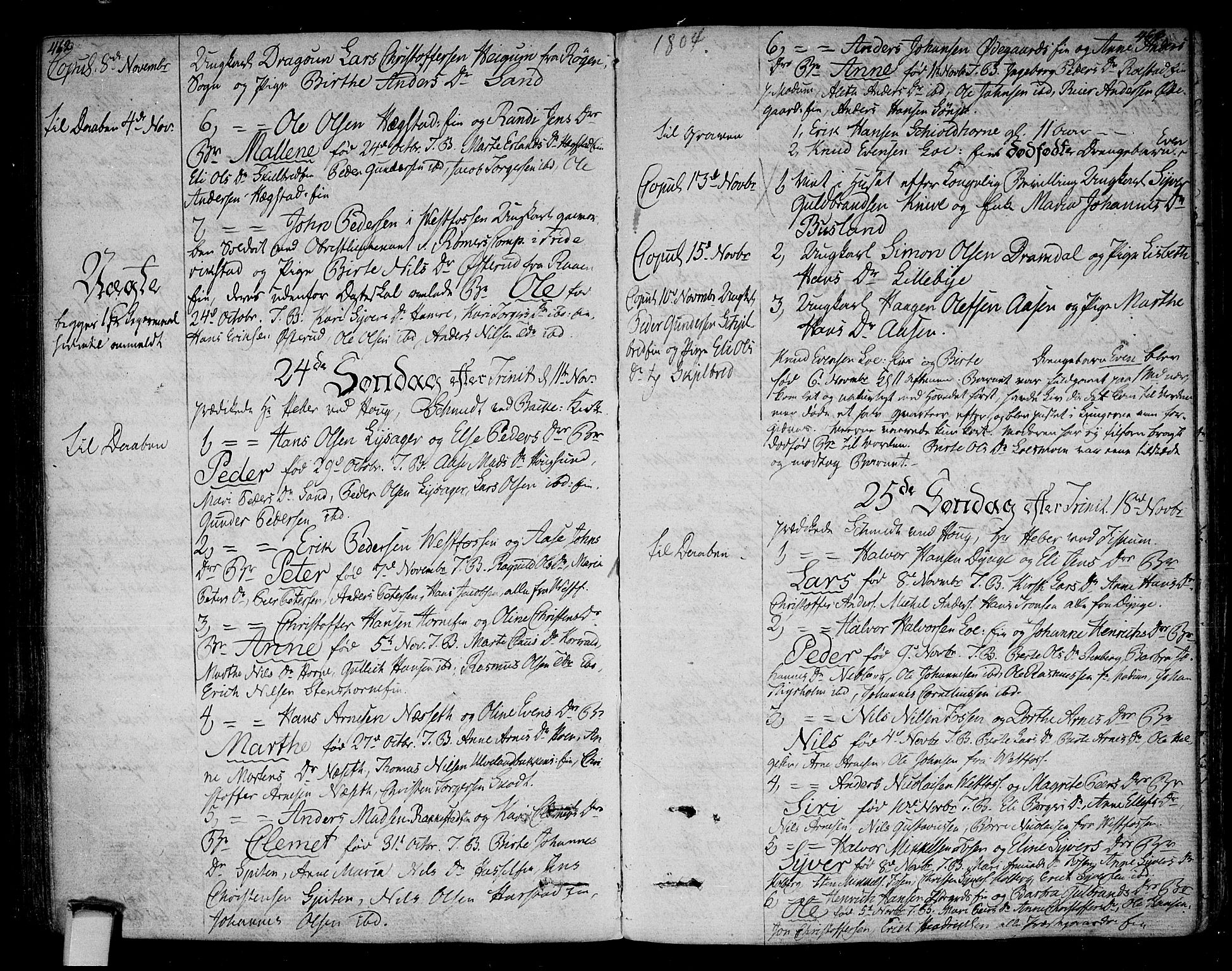 Eiker kirkebøker, AV/SAKO-A-4/F/Fa/L0009: Parish register (official) no. I 9, 1789-1806, p. 462-463