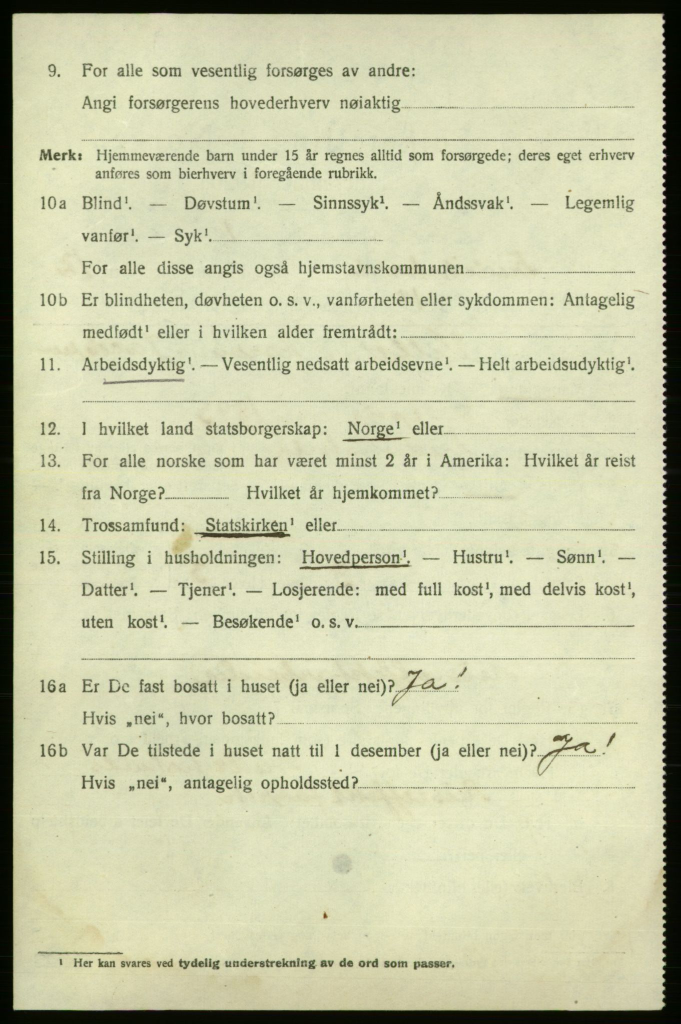 SAO, 1920 census for Fredrikshald, 1920, p. 20264