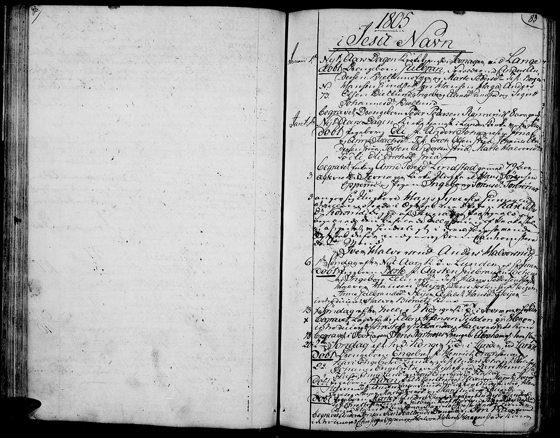 Jevnaker prestekontor, SAH/PREST-116/H/Ha/Haa/L0004: Parish register (official) no. 4, 1800-1861, p. 82-83
