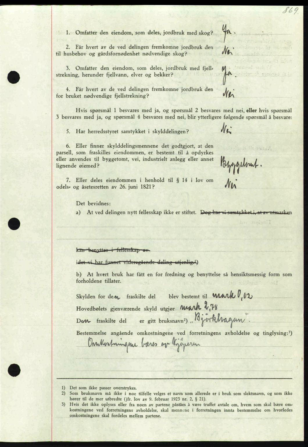 Nordmøre sorenskriveri, SAT/A-4132/1/2/2Ca: Mortgage book no. A84, 1938-1938, Diary no: : 2647/1938