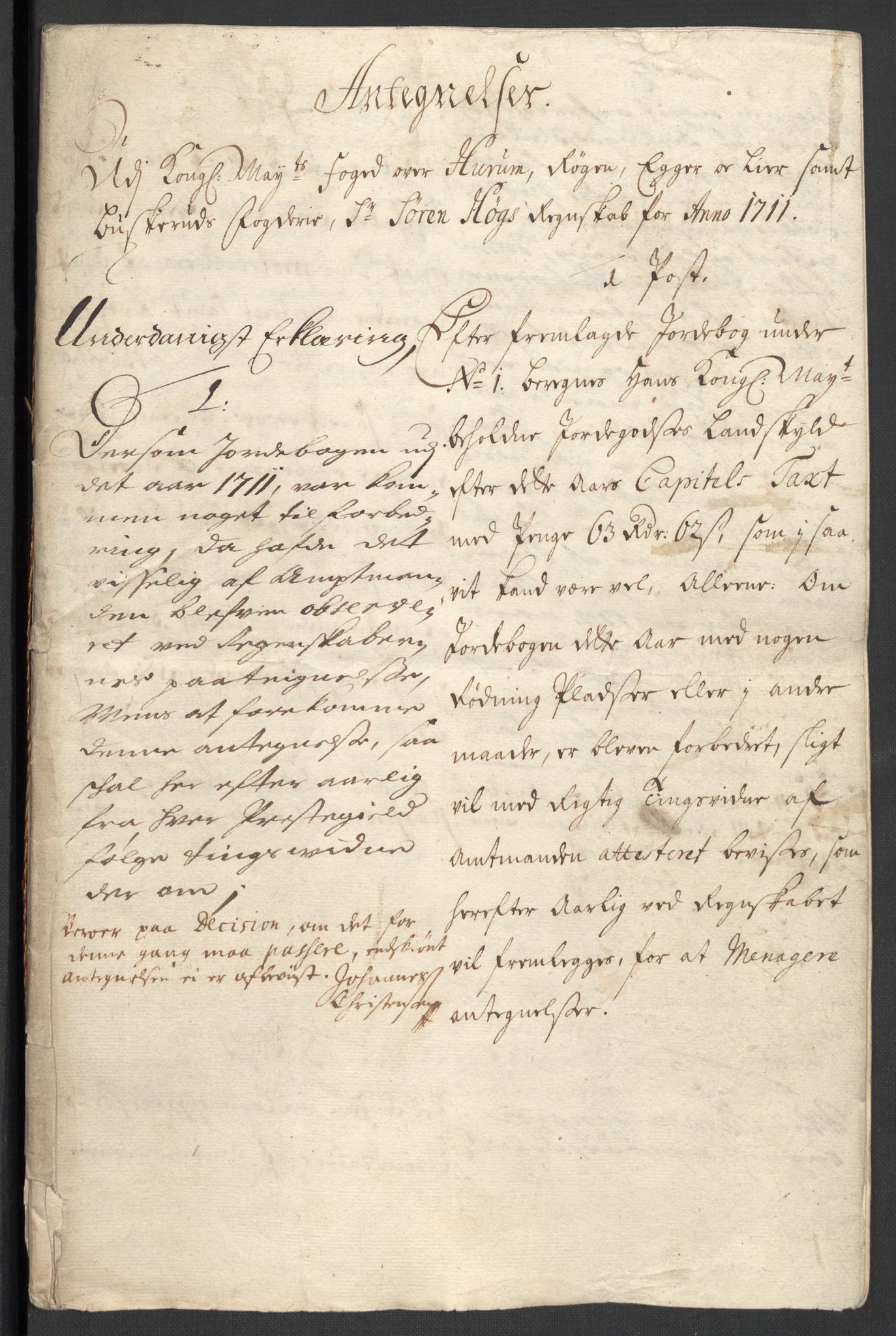 Rentekammeret inntil 1814, Reviderte regnskaper, Fogderegnskap, RA/EA-4092/R31/L1705: Fogderegnskap Hurum, Røyken, Eiker, Lier og Buskerud, 1711, p. 368