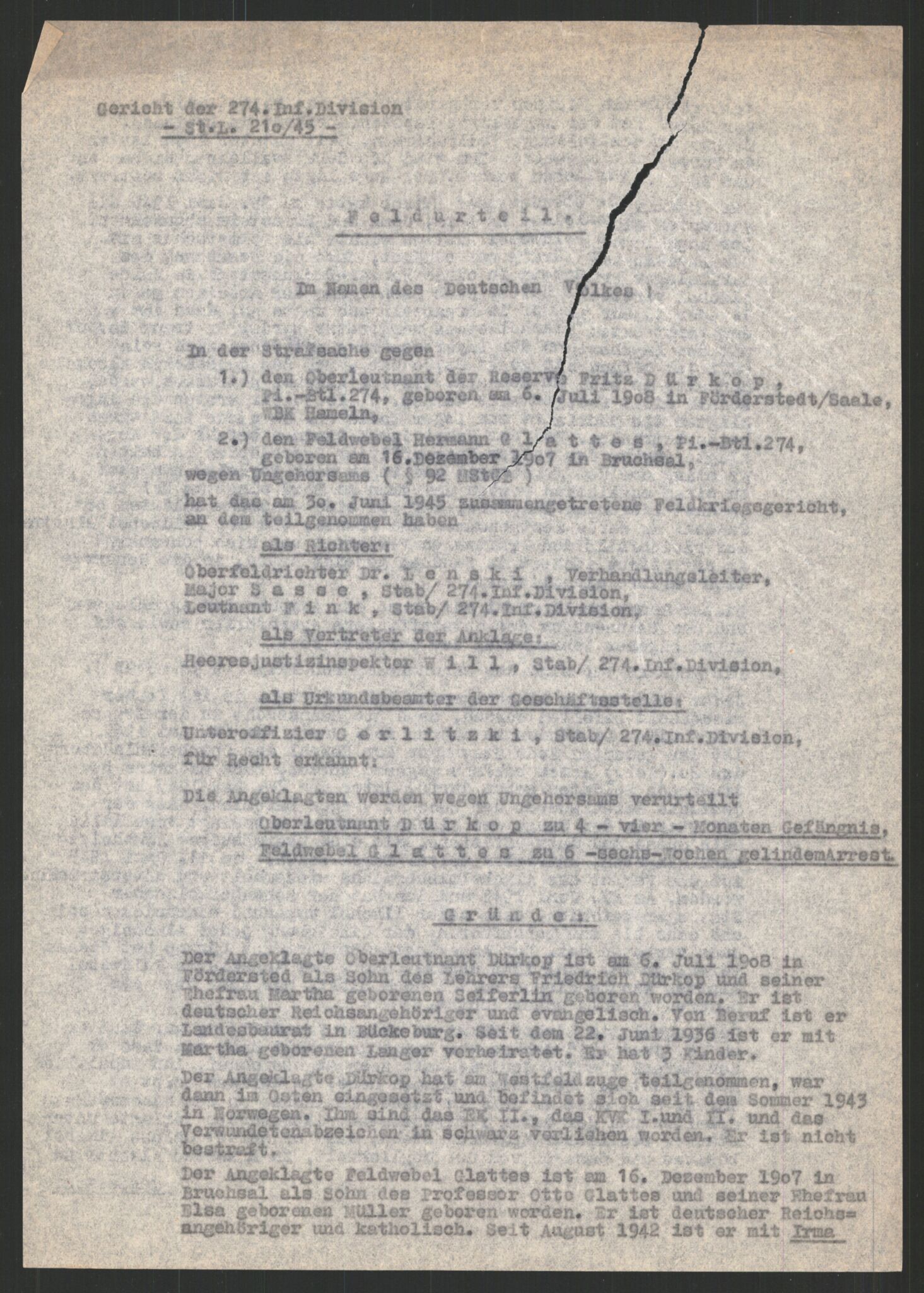 Forsvarets Overkommando. 2 kontor. Arkiv 11.4. Spredte tyske arkivsaker, AV/RA-RAFA-7031/D/Dar/Darc/L0019: FO.II, 1945, p. 1184