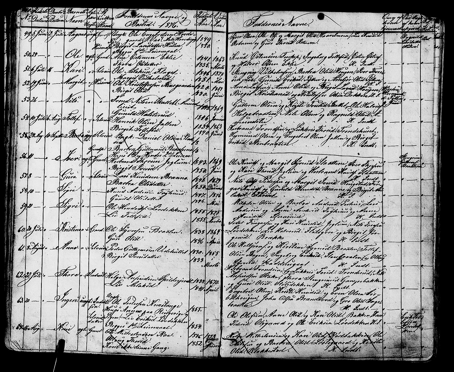 Gol kirkebøker, AV/SAKO-A-226/G/Ga/L0002: Parish register (copy) no. I 2, 1860-1887, p. 140-141