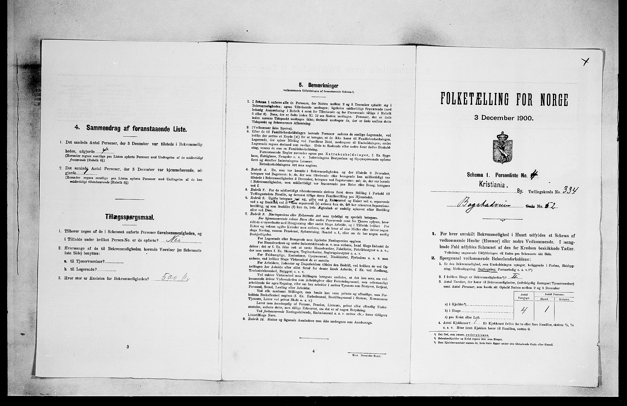 SAO, 1900 census for Kristiania, 1900, p. 6898