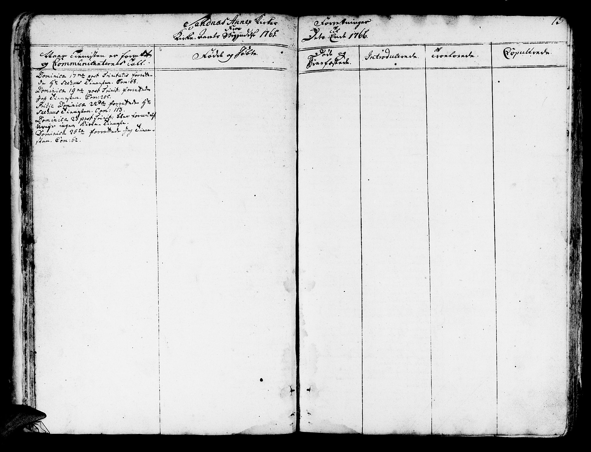 Lindås Sokneprestembete, AV/SAB-A-76701/H/Haa/Haaa/L0004: Parish register (official) no. A 4, 1764-1791, p. 15