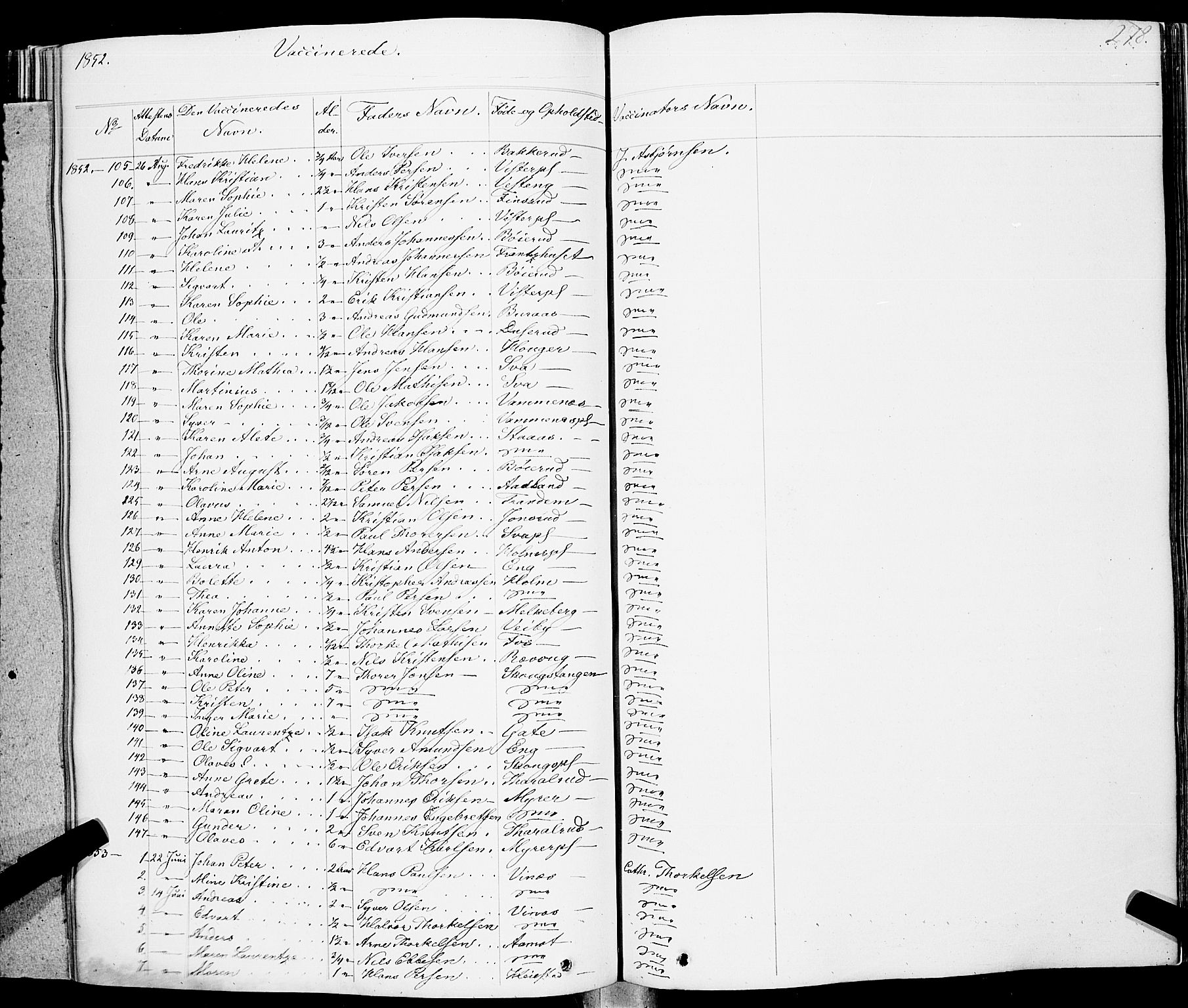 Skiptvet prestekontor Kirkebøker, AV/SAO-A-20009/F/Fa/L0006: Parish register (official) no. 6, 1839-1860, p. 278