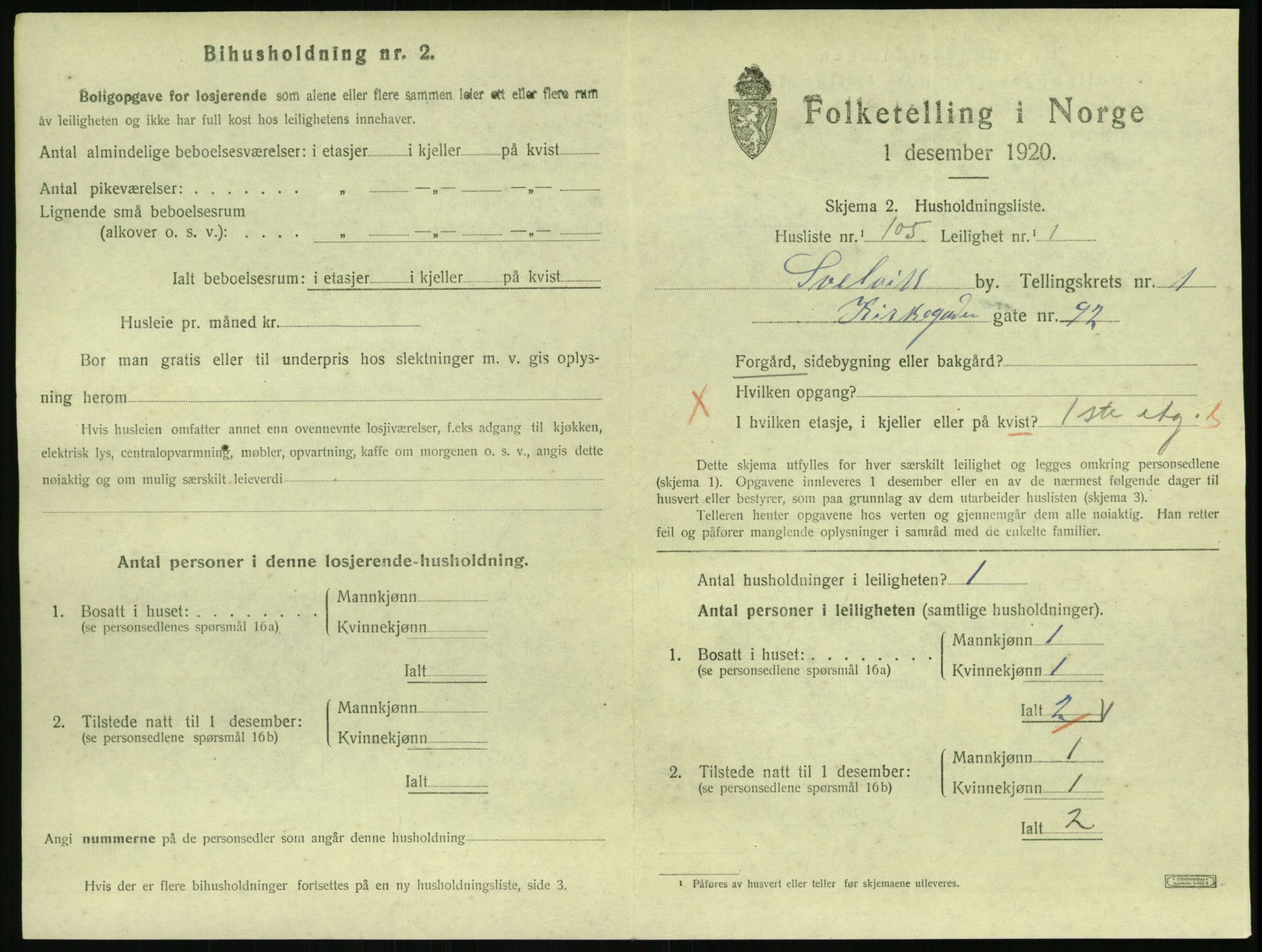 SAKO, 1920 census for Svelvik, 1920, p. 813