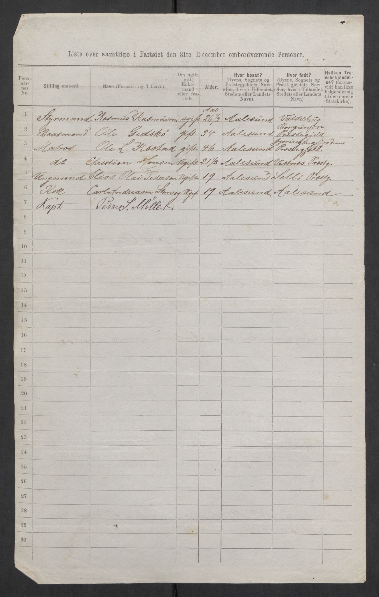 RA, 1875 census, lists of crew on ships: Ships in ports abroad, 1875, p. 1027