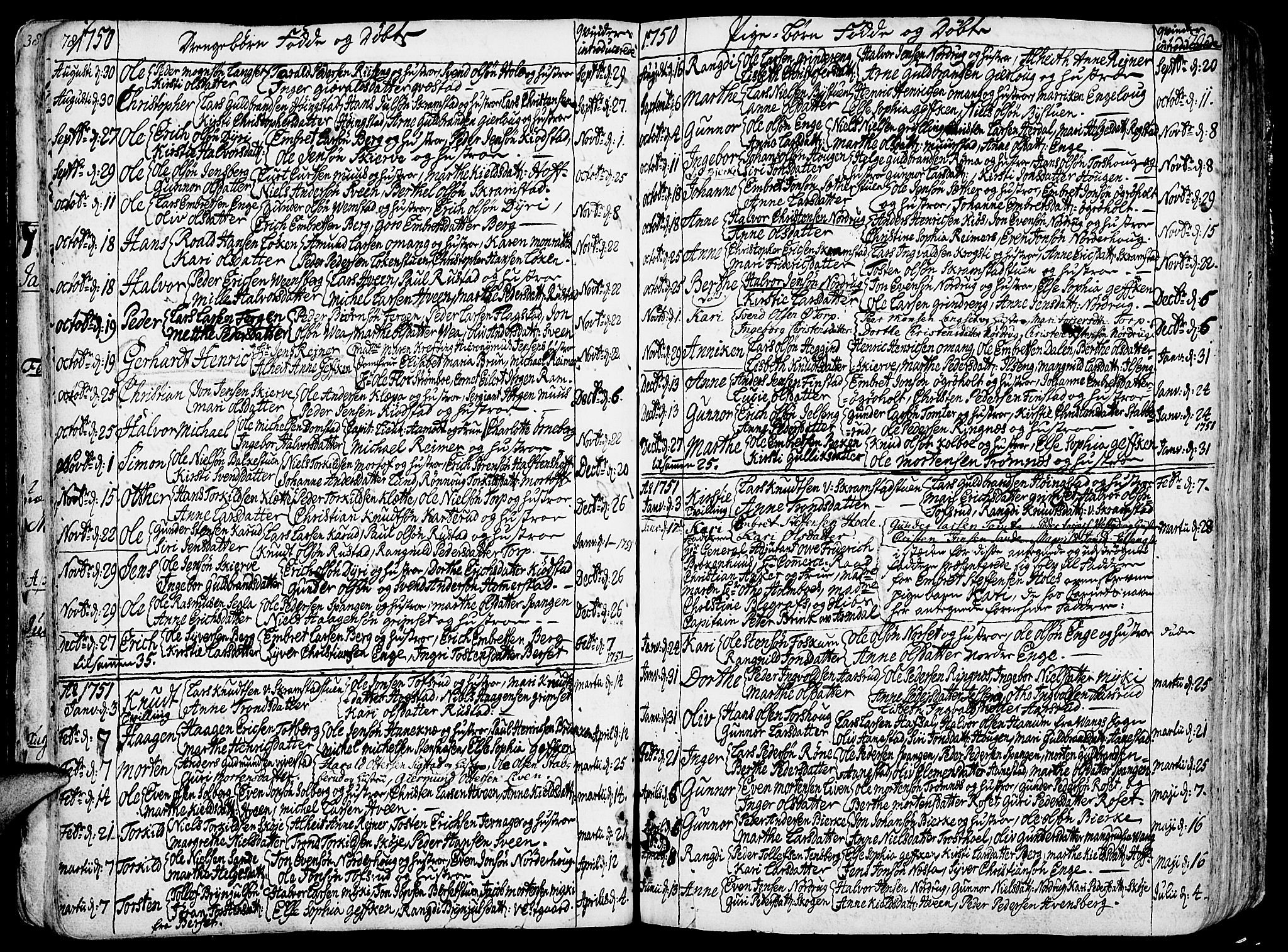 Løten prestekontor, AV/SAH-PREST-022/K/Ka/L0002: Parish register (official) no. 2, 1731-1772, p. 78-79