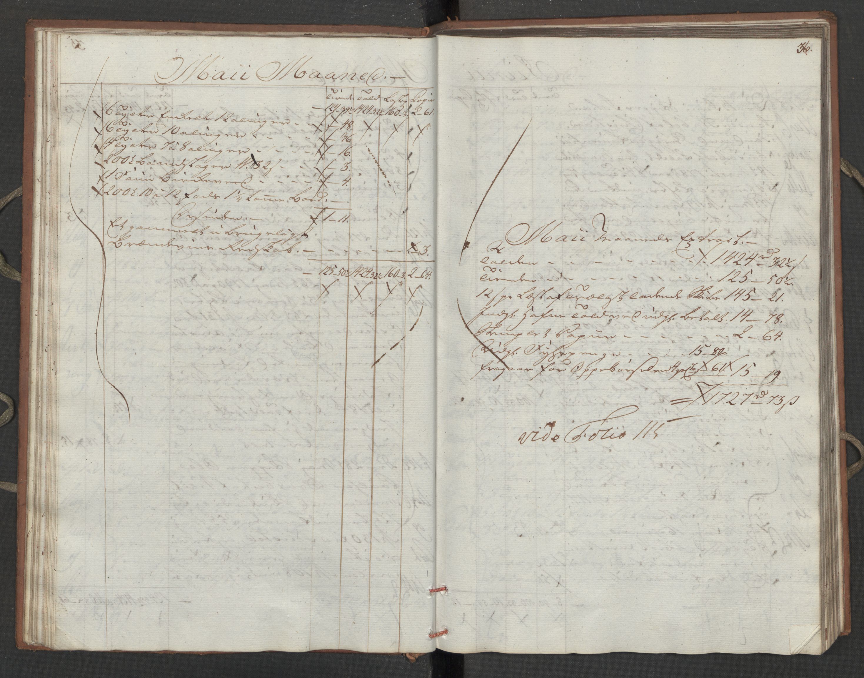 Generaltollkammeret, tollregnskaper, AV/RA-EA-5490/R16/L0111/0002: Tollregnskaper Kristiansand / Utgående hovedtollbok, 1790, p. 35b-36a