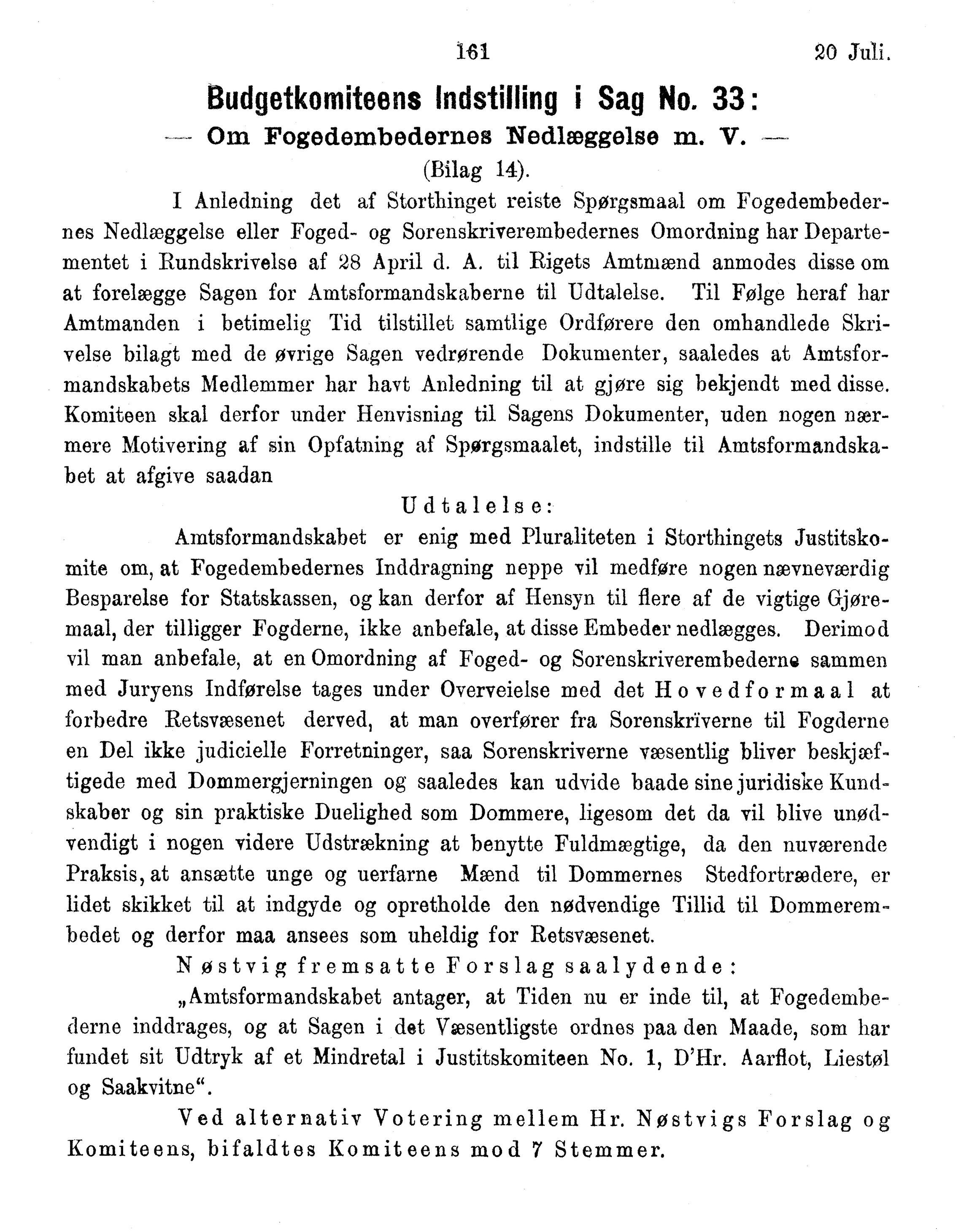 Nordland Fylkeskommune. Fylkestinget, AIN/NFK-17/176/A/Ac/L0015: Fylkestingsforhandlinger 1886-1890, 1886-1890