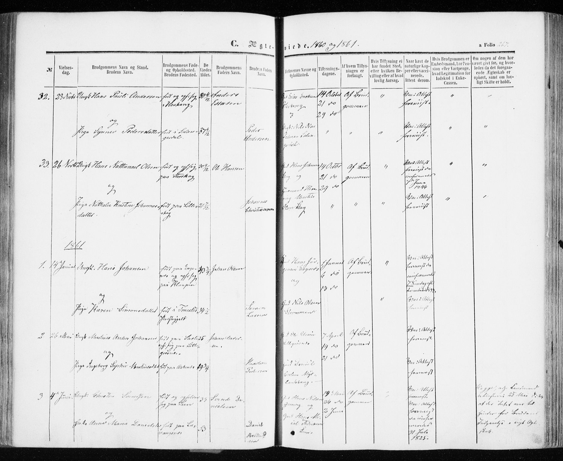 Ibestad sokneprestembete, SATØ/S-0077/H/Ha/Haa/L0009kirke: Parish register (official) no. 9, 1859-1868, p. 267