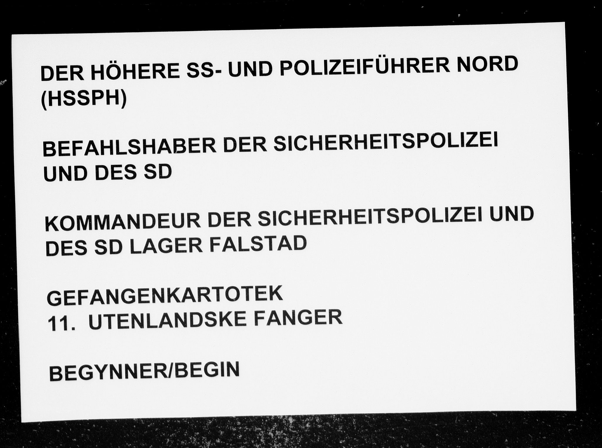 Befehlshaber der Sicherheitspolizei und des SD, RA/RAFA-5969/F/Fc/L0012: Fangeregister Falstad: Utenlandske fanger fra Danmark, Finland, Italia, Nederland og Tyskland, 1941-1945