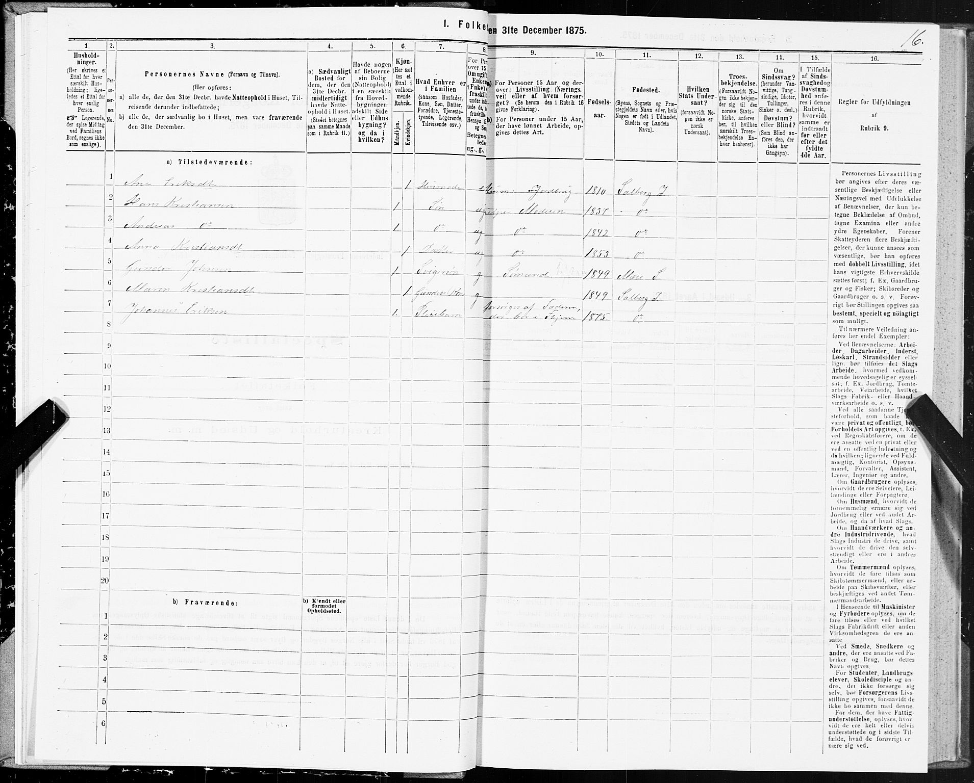 SAT, 1875 census for 1729P Inderøy, 1875, p. 5016