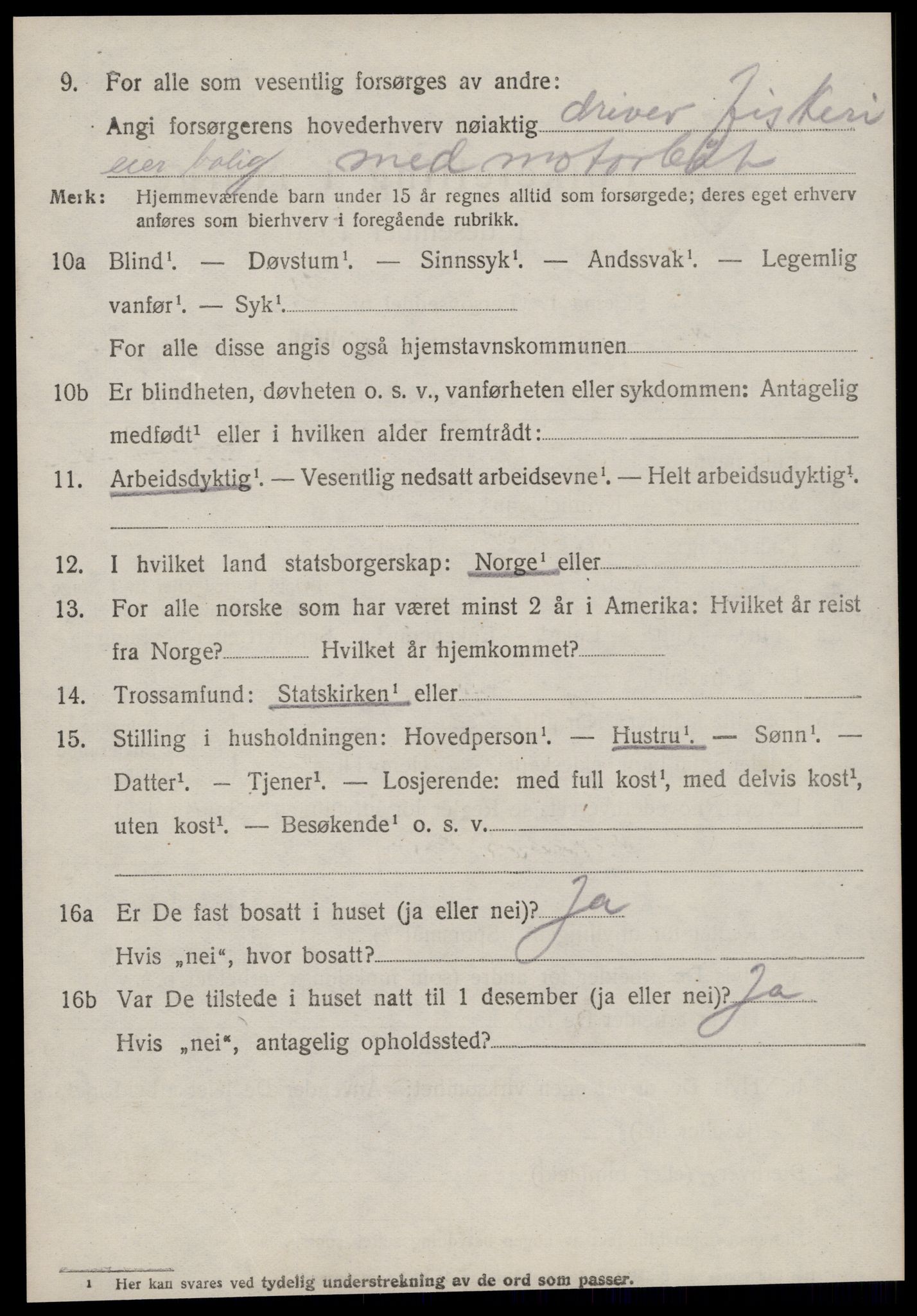 SAT, 1920 census for Aukra, 1920, p. 1732