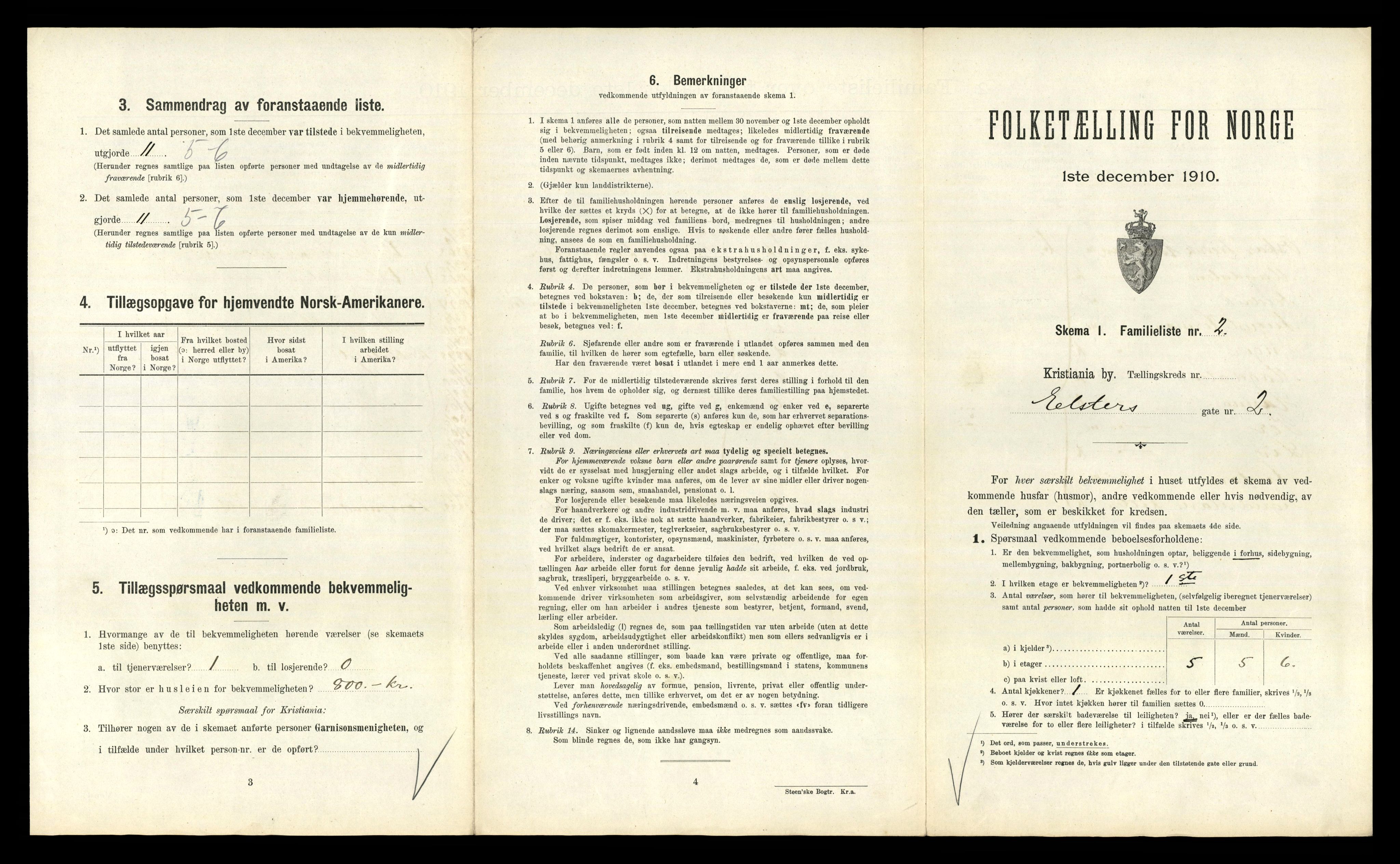 RA, 1910 census for Kristiania, 1910, p. 20323