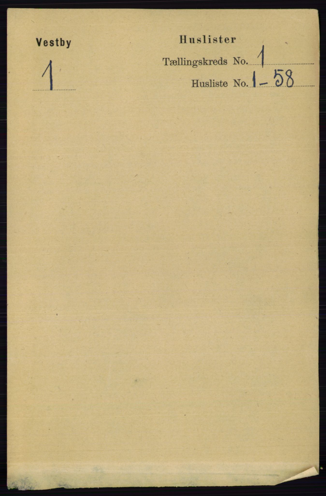 RA, 1891 census for 0211 Vestby, 1891, p. 21