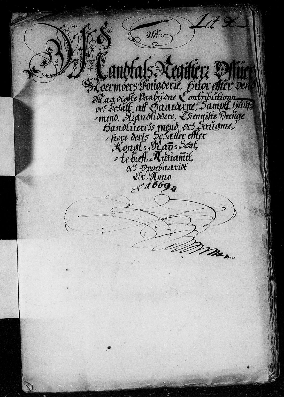Rentekammeret inntil 1814, Reviderte regnskaper, Stiftamtstueregnskaper, Trondheim stiftamt og Nordland amt, AV/RA-EA-6044/R/Rd/L0027: Trondheim stiftamt, 1669