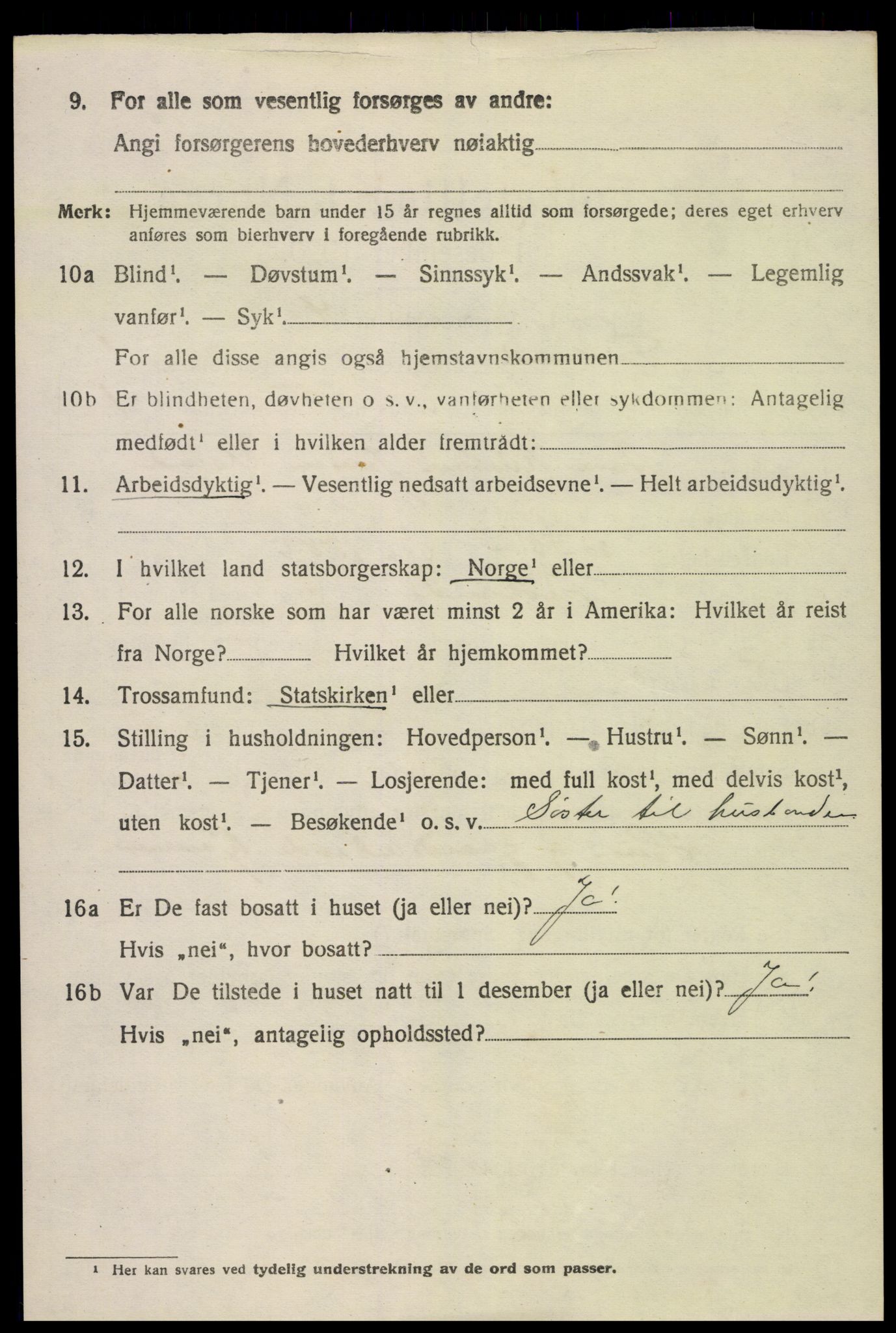 SAK, 1920 census for Froland, 1920, p. 970