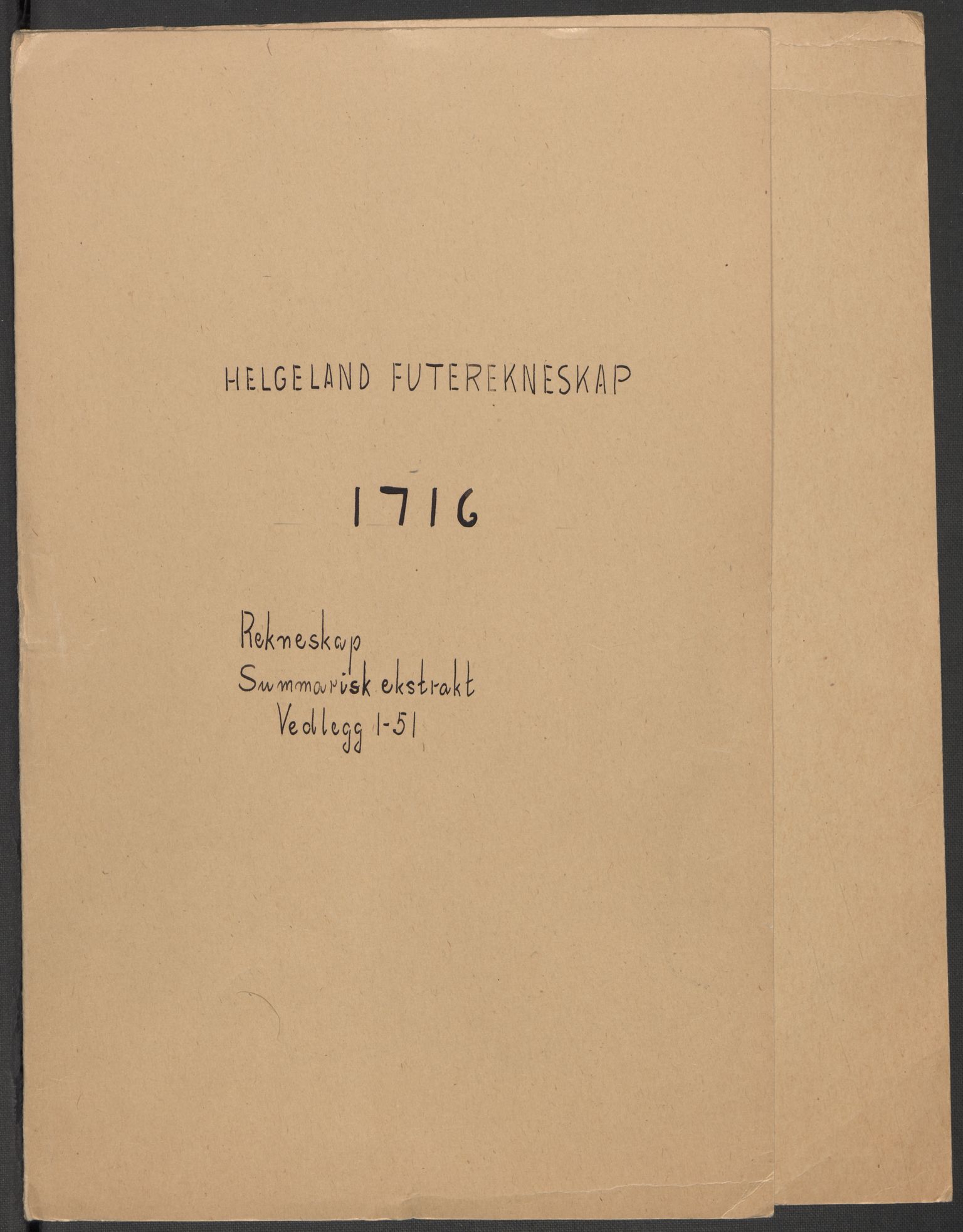Rentekammeret inntil 1814, Reviderte regnskaper, Fogderegnskap, AV/RA-EA-4092/R65/L4514: Fogderegnskap Helgeland, 1716, p. 2