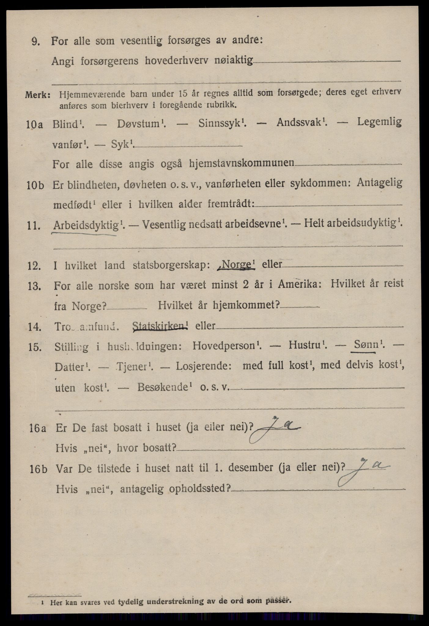 SAT, 1920 census for Aure, 1920, p. 1875